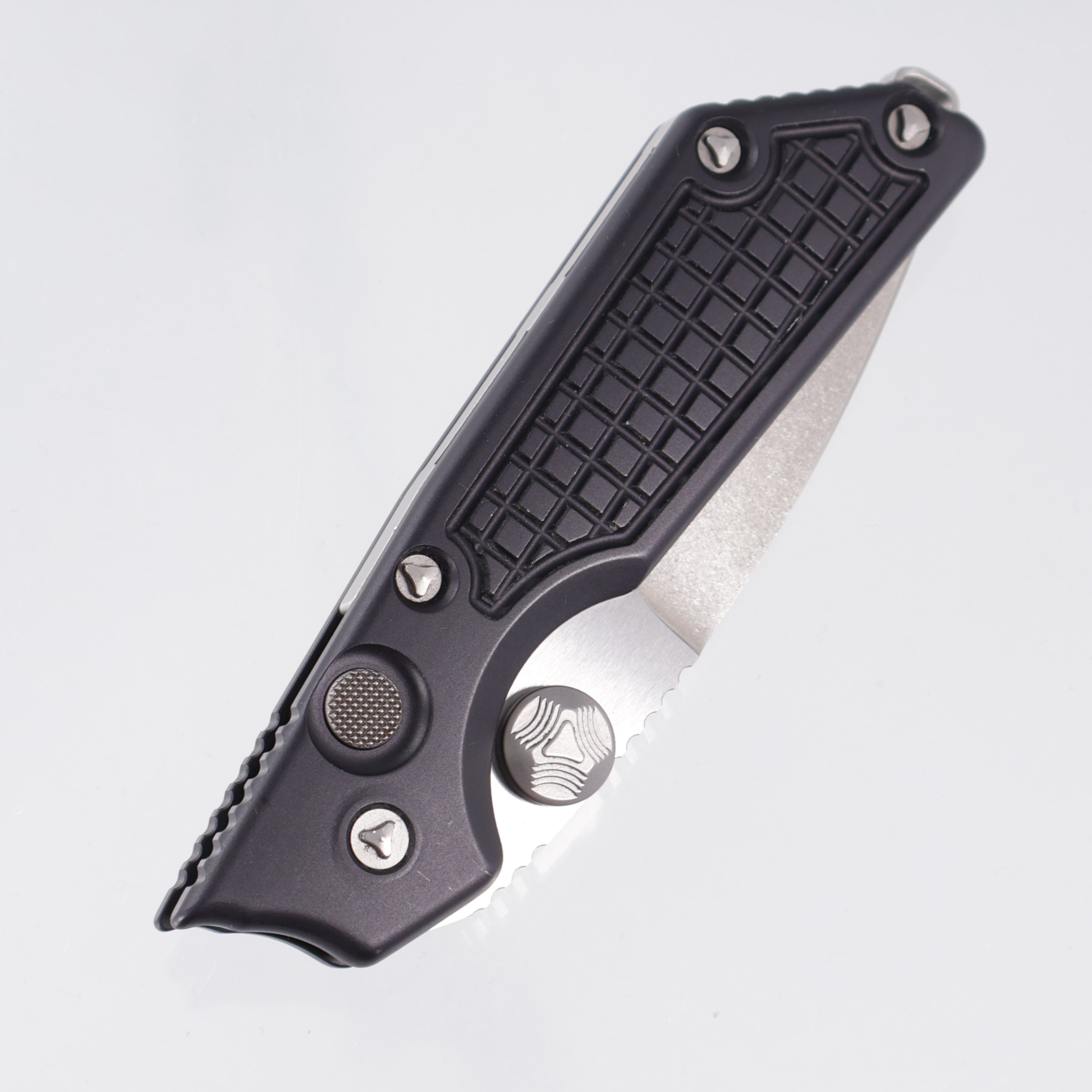 Marfione Custom MSG-2 Dual Action - Black Frag Aluminum - 2-Tone Stonewash M390 - S/N:012 *PRE-OWNED*