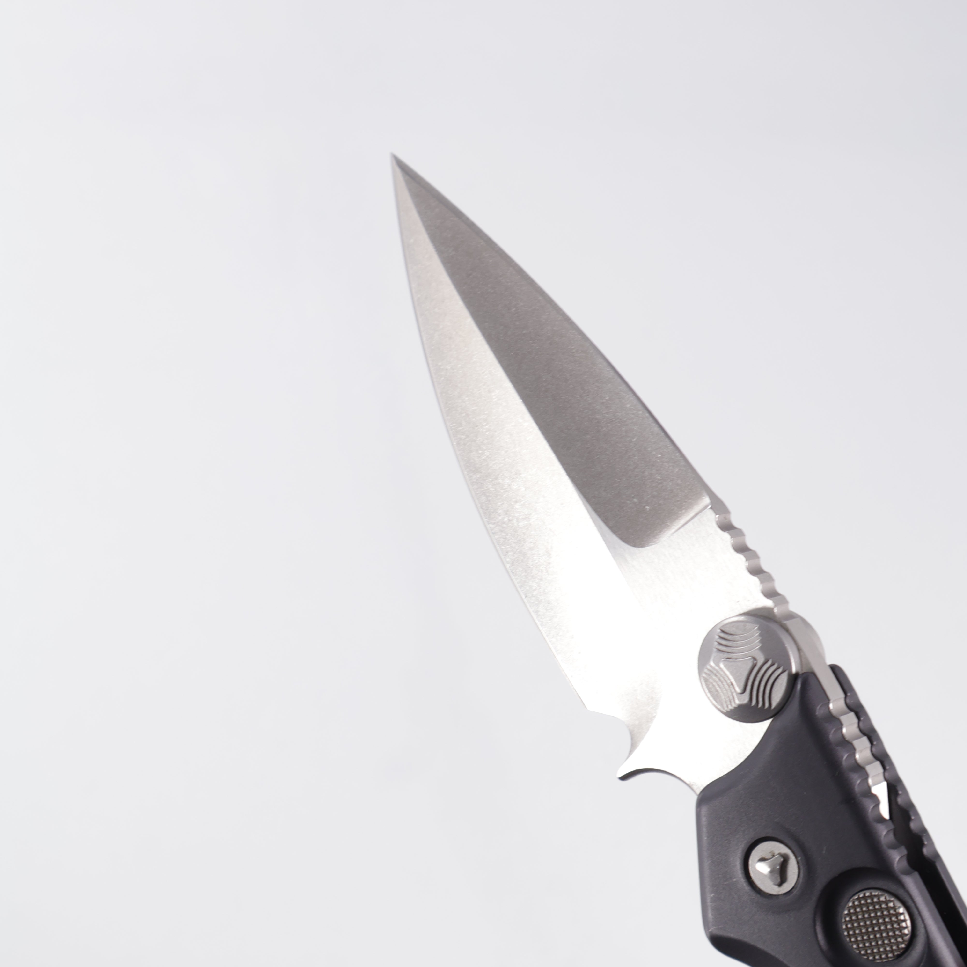 Marfione Custom MSG-2 Dual Action - Black Frag Aluminum - 2-Tone Stonewash M390 - S/N:012 *PRE-OWNED*