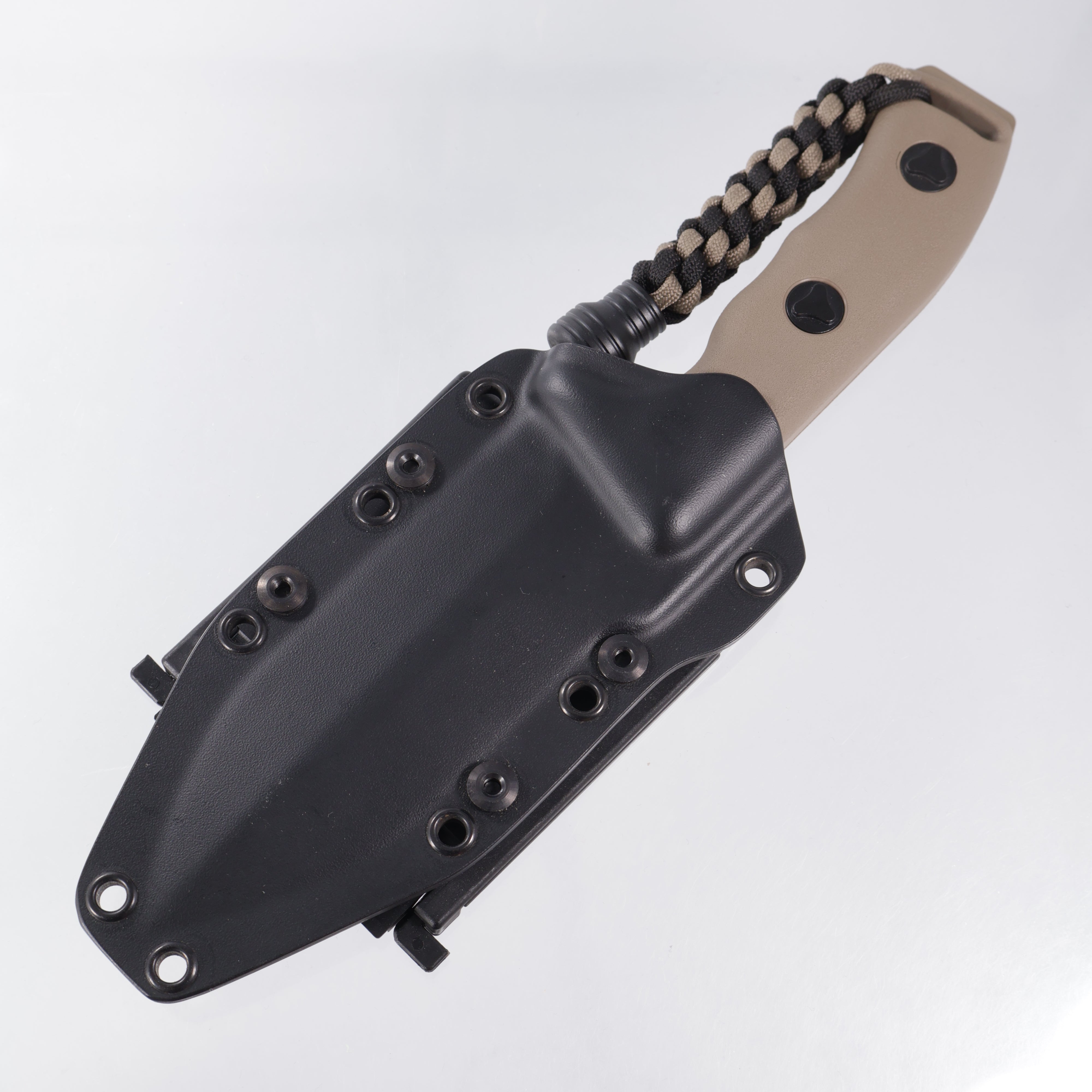 Microtech Crosshair - Tan Polymer - Tan Cerakote Full Serrate D2 - 101-2TA *PRE-OWNED*