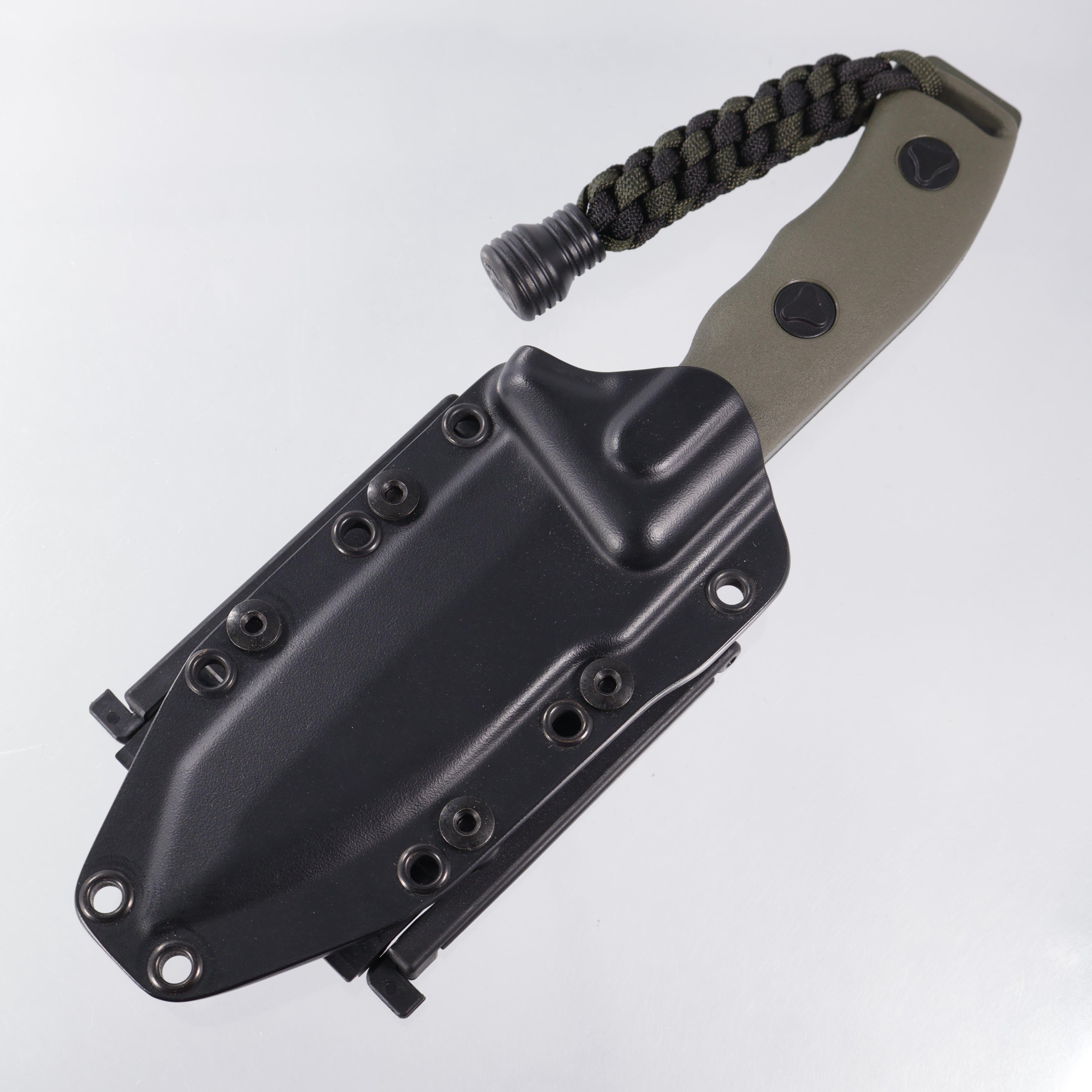 Microtech Currahee Tanto - OD Green Polymer - OD Green Cerakote Full Serrate D2 - 103-3GR *PRE-OWNED*