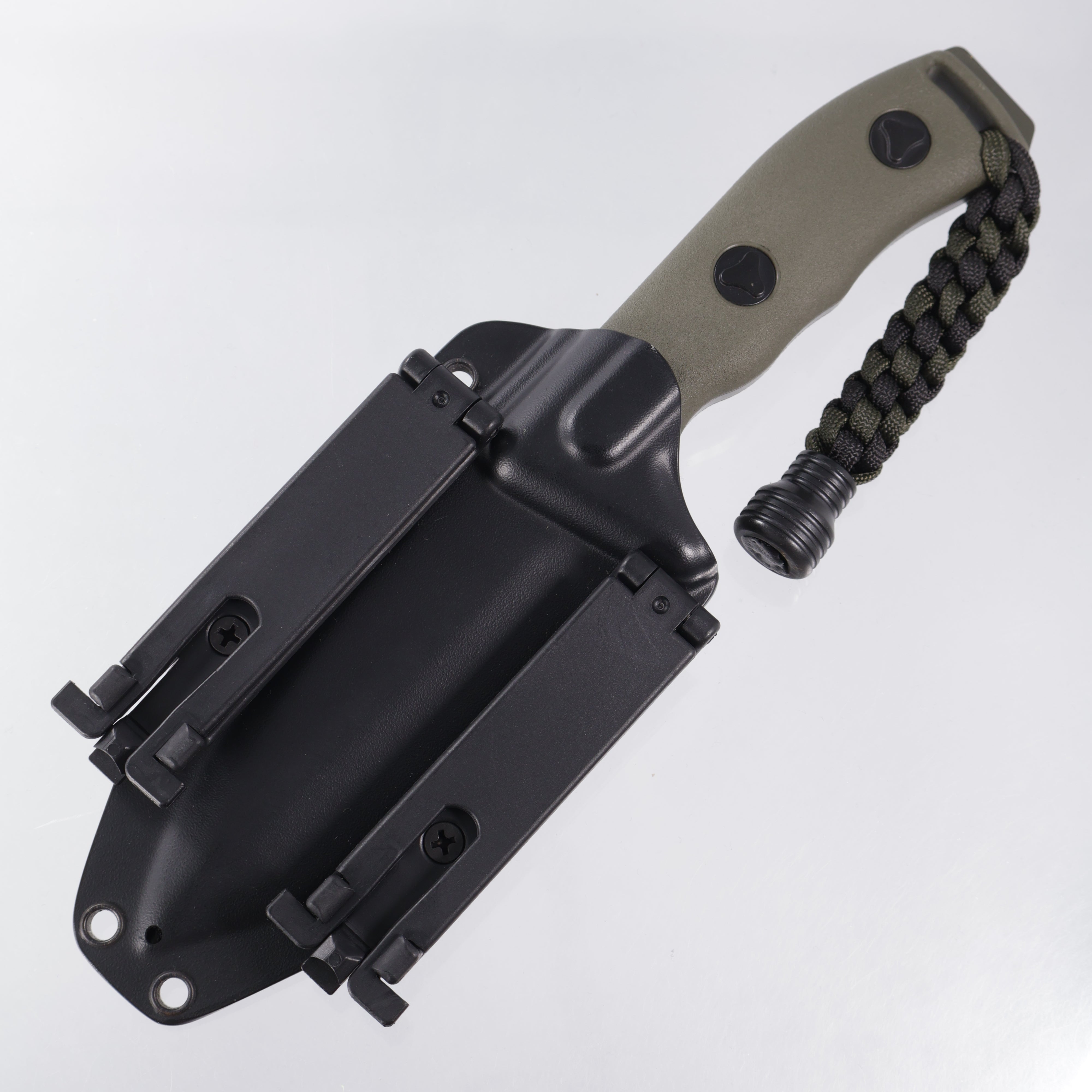 Microtech Currahee Tanto - OD Green Polymer - OD Green Cerakote Full Serrate D2 - 103-3GR *PRE-OWNED*