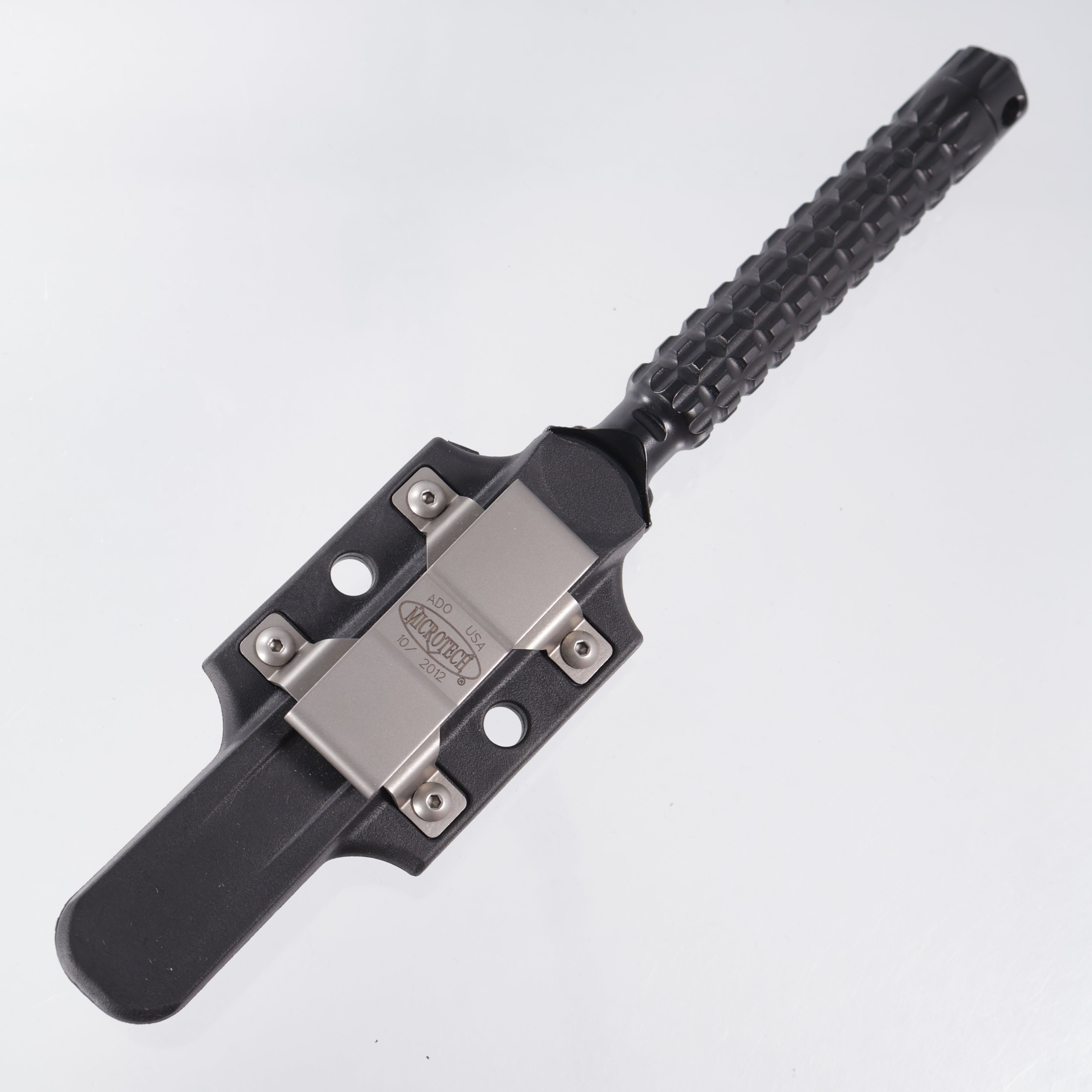 Microtech ADO Dagger - Black Standard - Plain Edge - 115-1 *PRE-OWNED*