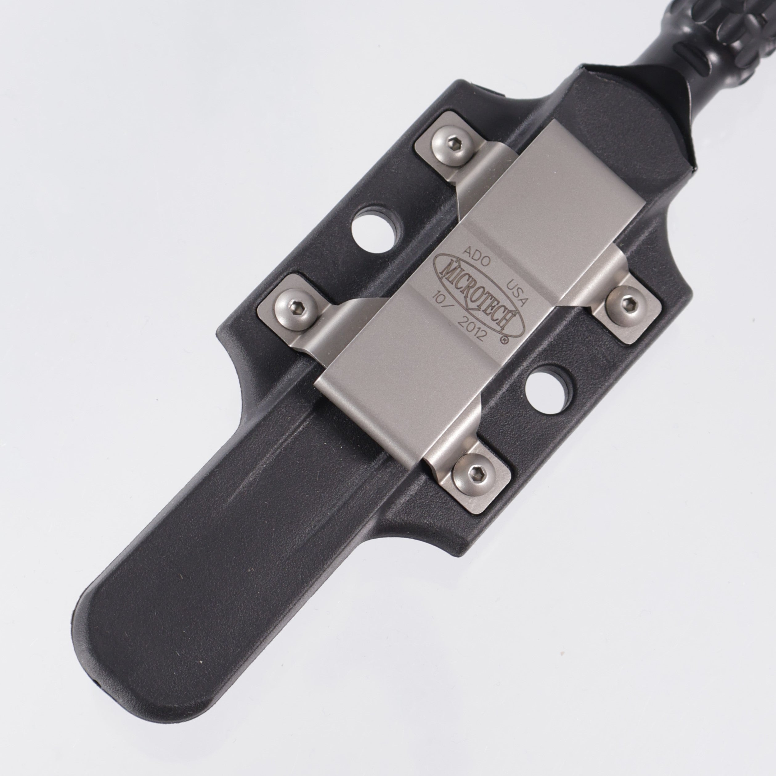 Microtech ADO Dagger - Black Standard - Plain Edge - 115-1 *PRE-OWNED*