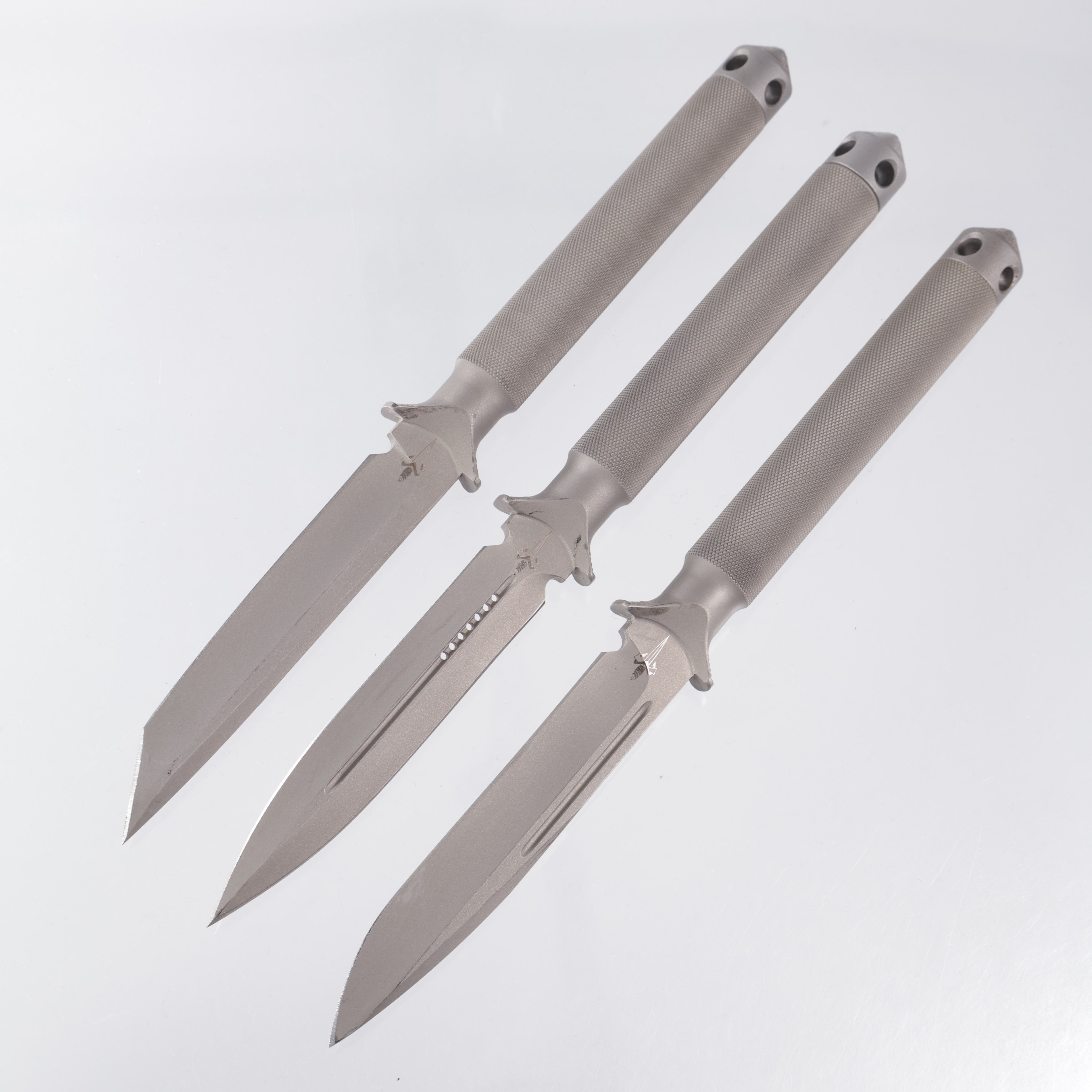 Marfione Custom ADO Matching Set of 3 - S/N: 013 Tanto, Dagger & Single Edge - 06/2007 Builds *PRE-OWNED*
