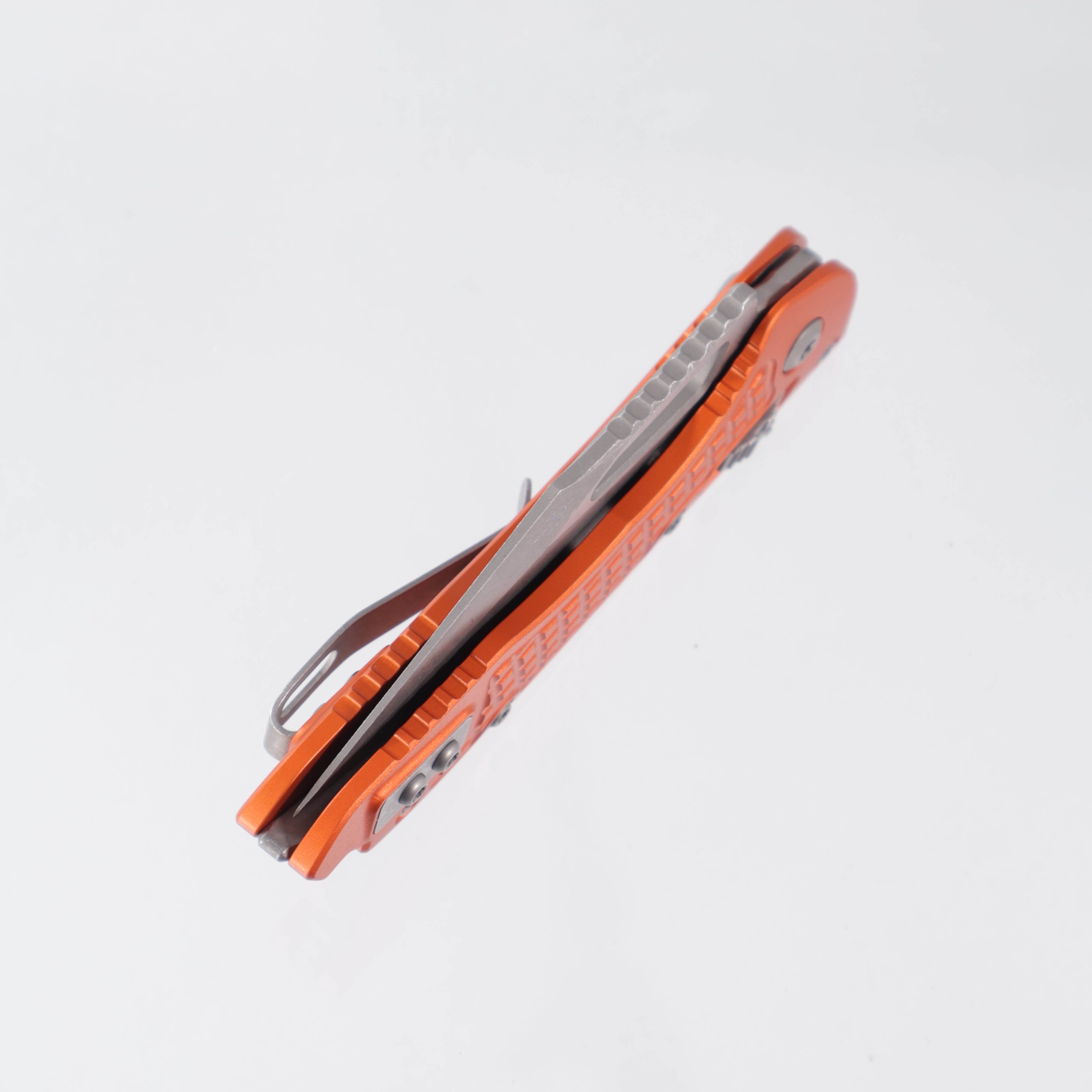 Microtech M-Stitch Ram-Lok - Orange Frag Aluminum - Apocalyptic M390MK - 169MRL-10 APFROR MStitch