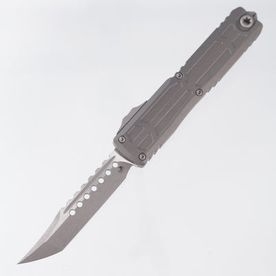 Microtech Ultratech EX ZBP Hellhound  - Natural Clear Aluminum - Apocalpytic M390MK - 1119EX-10 APNCS