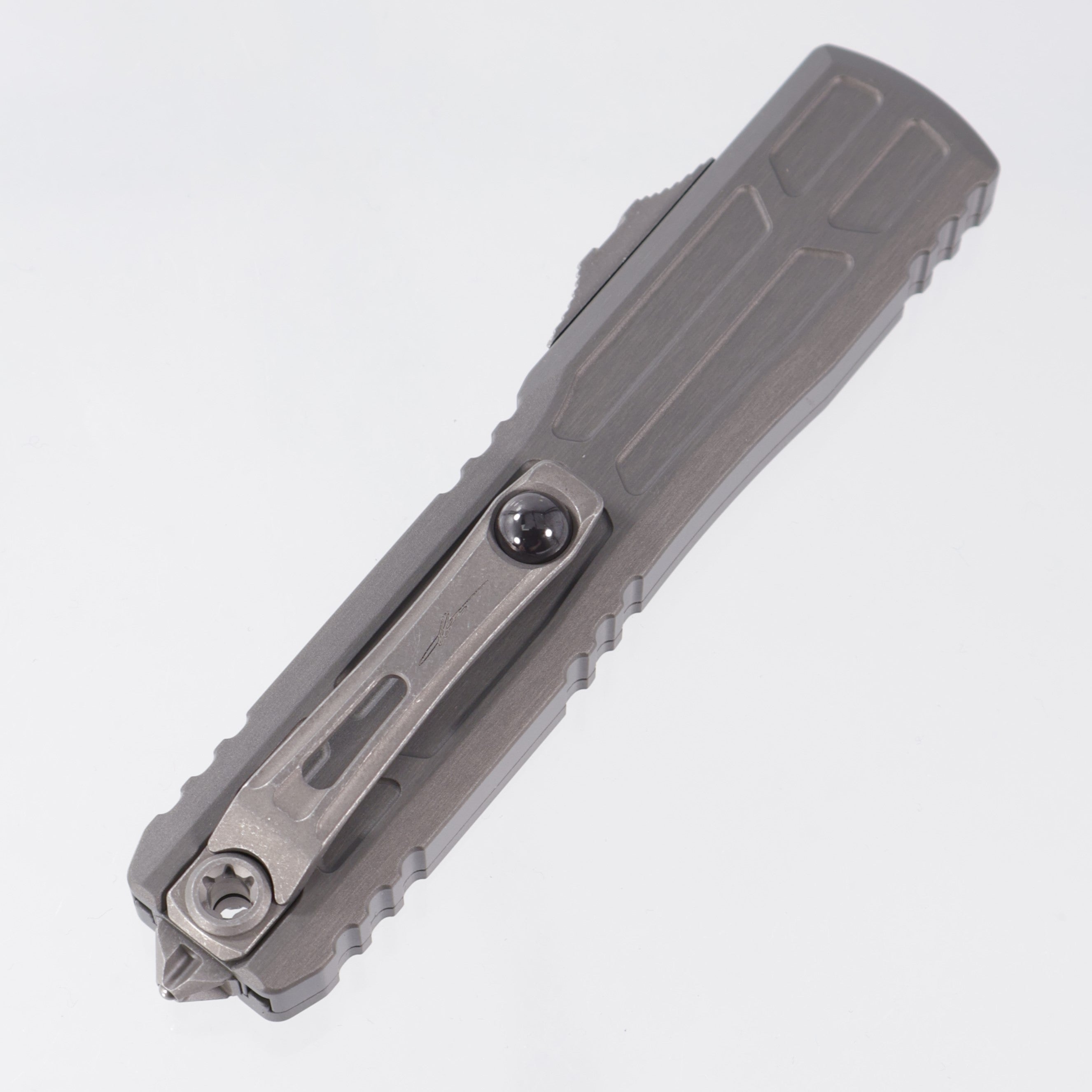 Microtech Ultratech EX ZBP Hellhound  - Natural Clear Aluminum - Apocalpytic M390MK - 1119EX-10 APNCS