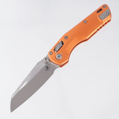 Microtech MSI Mini - Orange Fluted Aluminum - Apocalyptic M390MK - 210M-10 APFLOR