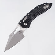 Microtech Stitch Mini Ram-Lok - Black Frag Aluminum - Stonewash M390MK - 169MRL-10 FR