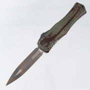Microtech Signature Series Hera II Double Edge - Outbreak Aluminum w/ Deep Engraving - Outbreak M390MK - 1702-1 OBDS
