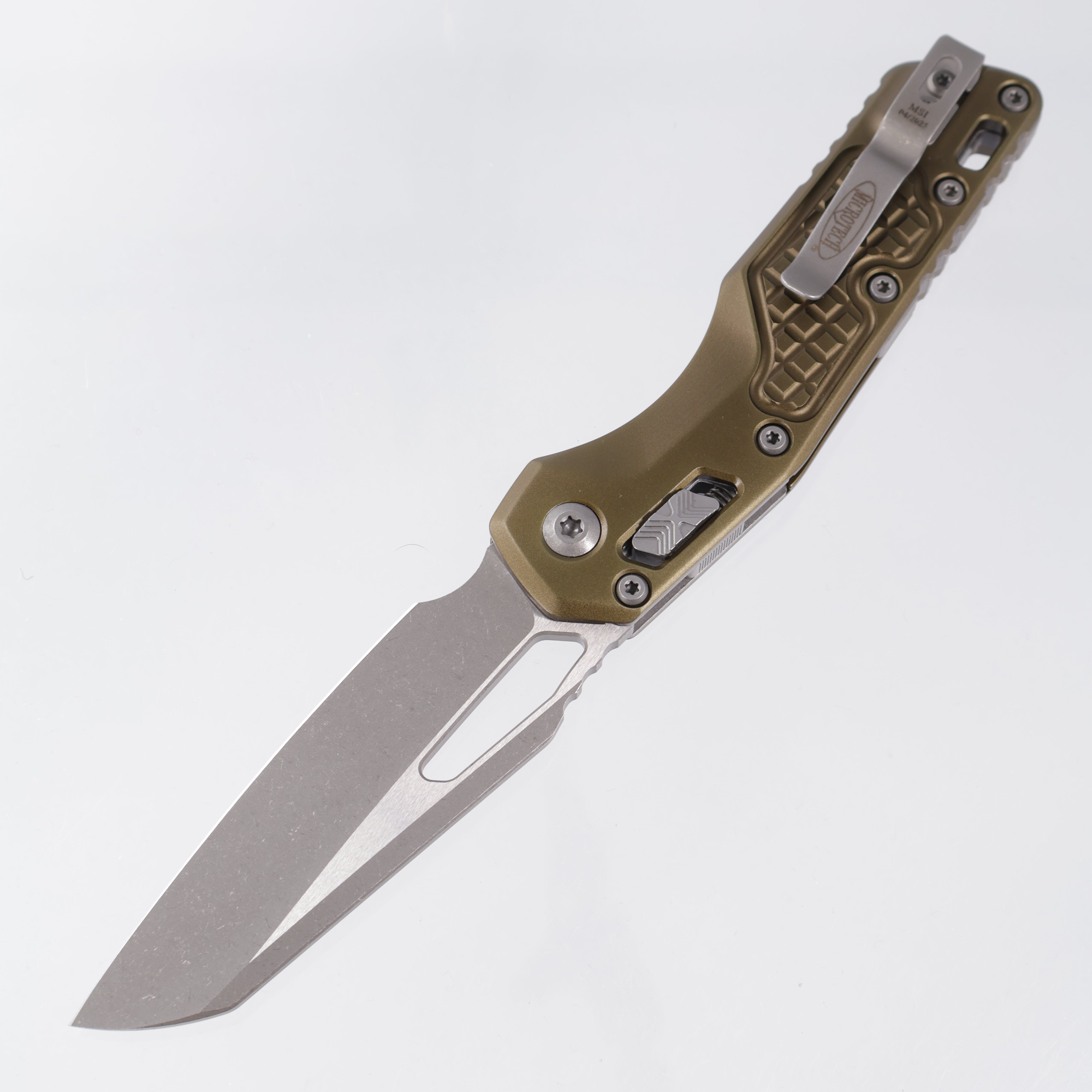 Microtech MSI - OD Green Frag Aluminum - Apocalyptic M390MK - 210-10 APFROD