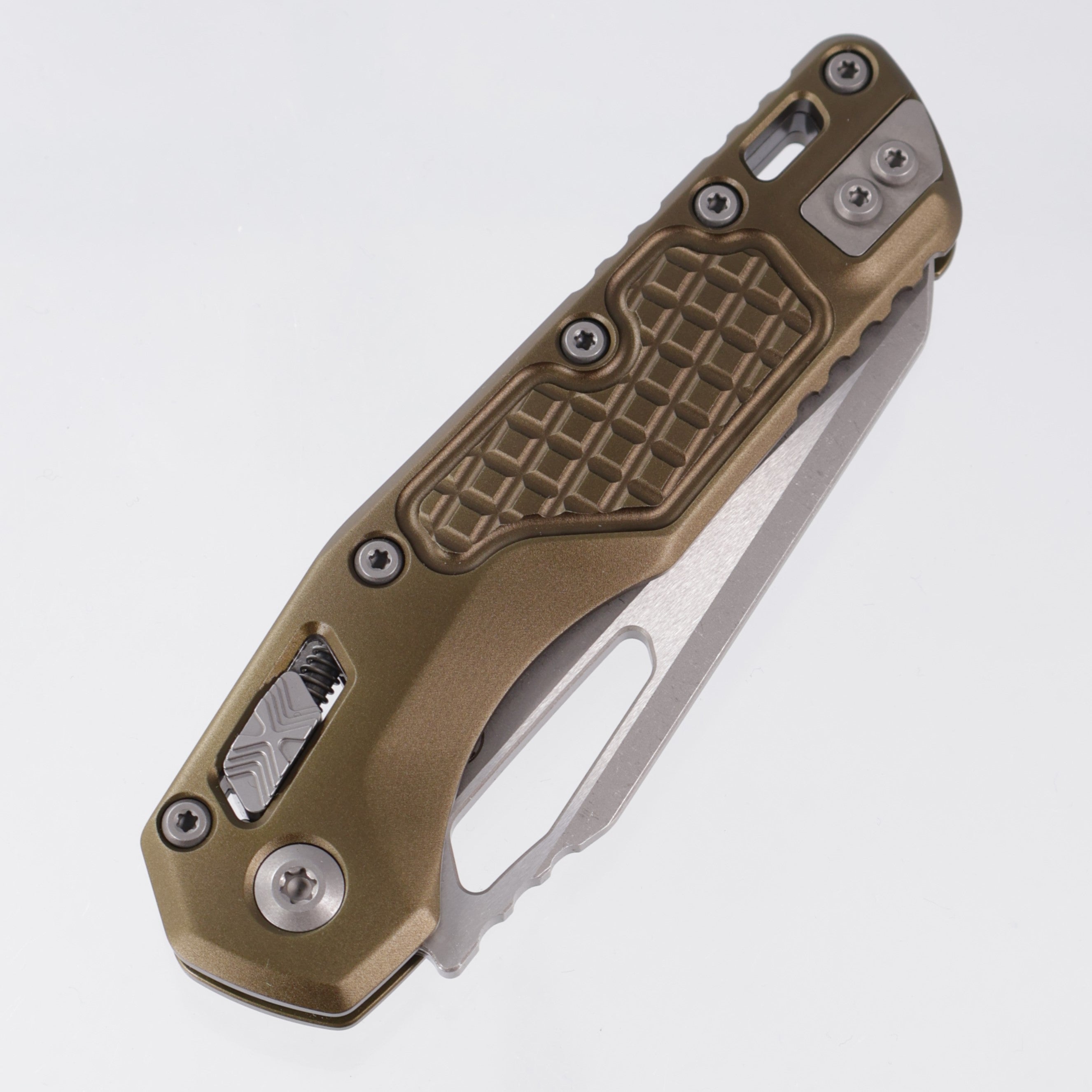 Microtech MSI - OD Green Frag Aluminum - Apocalyptic M390MK - 210-10 APFROD