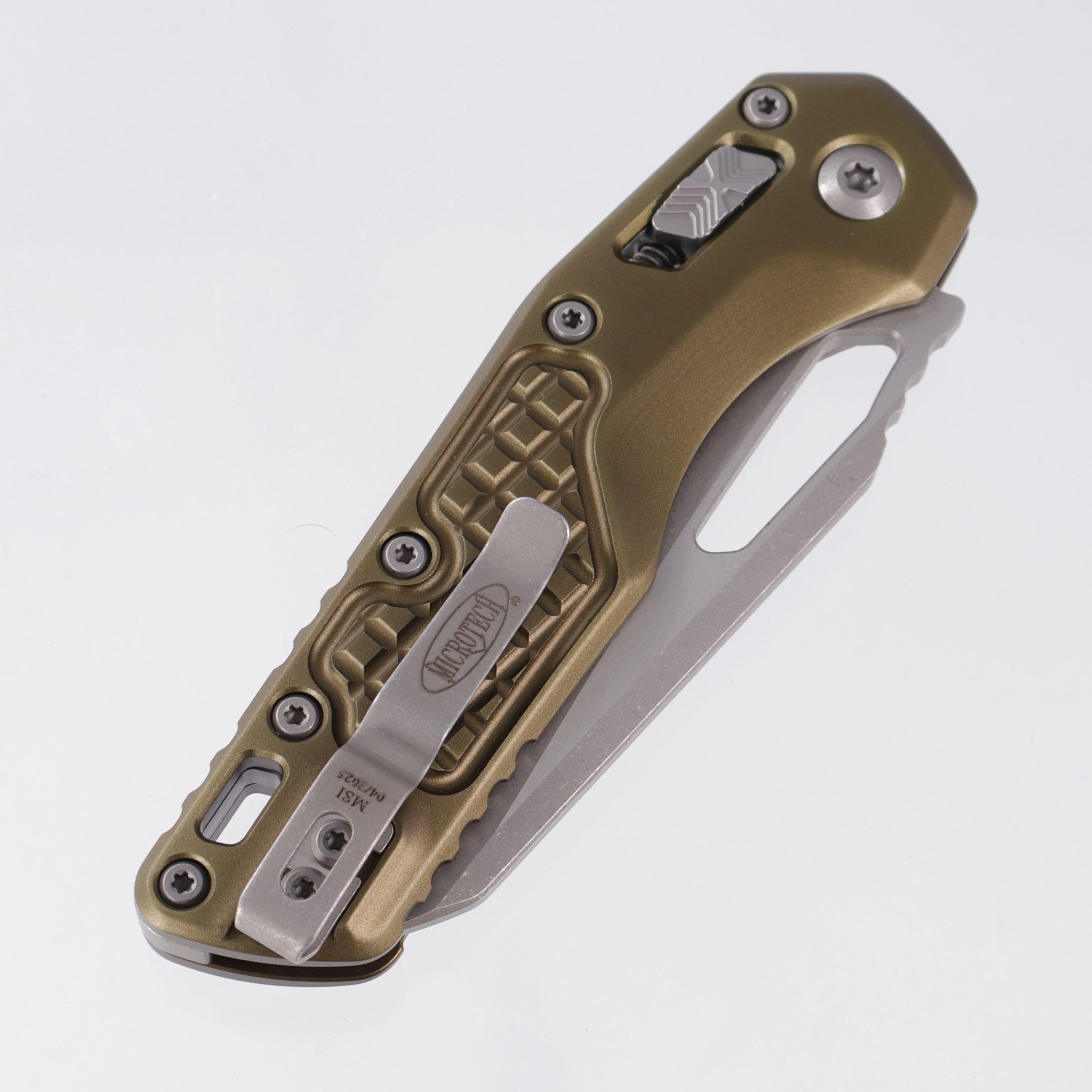 Microtech MSI - OD Green Frag Aluminum - Apocalyptic M390MK - 210-10 APFROD