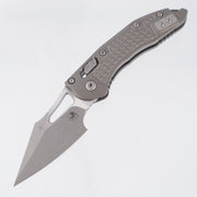 Microtech Stitch Mini Ram-Lok - Natural Clear Frag Aluminum - Apocalyptic M390MK - 169MRL-10 APFRNC