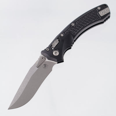Microtech Ampbibian Mini - Black Frag Aluminum - Apocalyptic M390MK - 137MRL-10 APFR