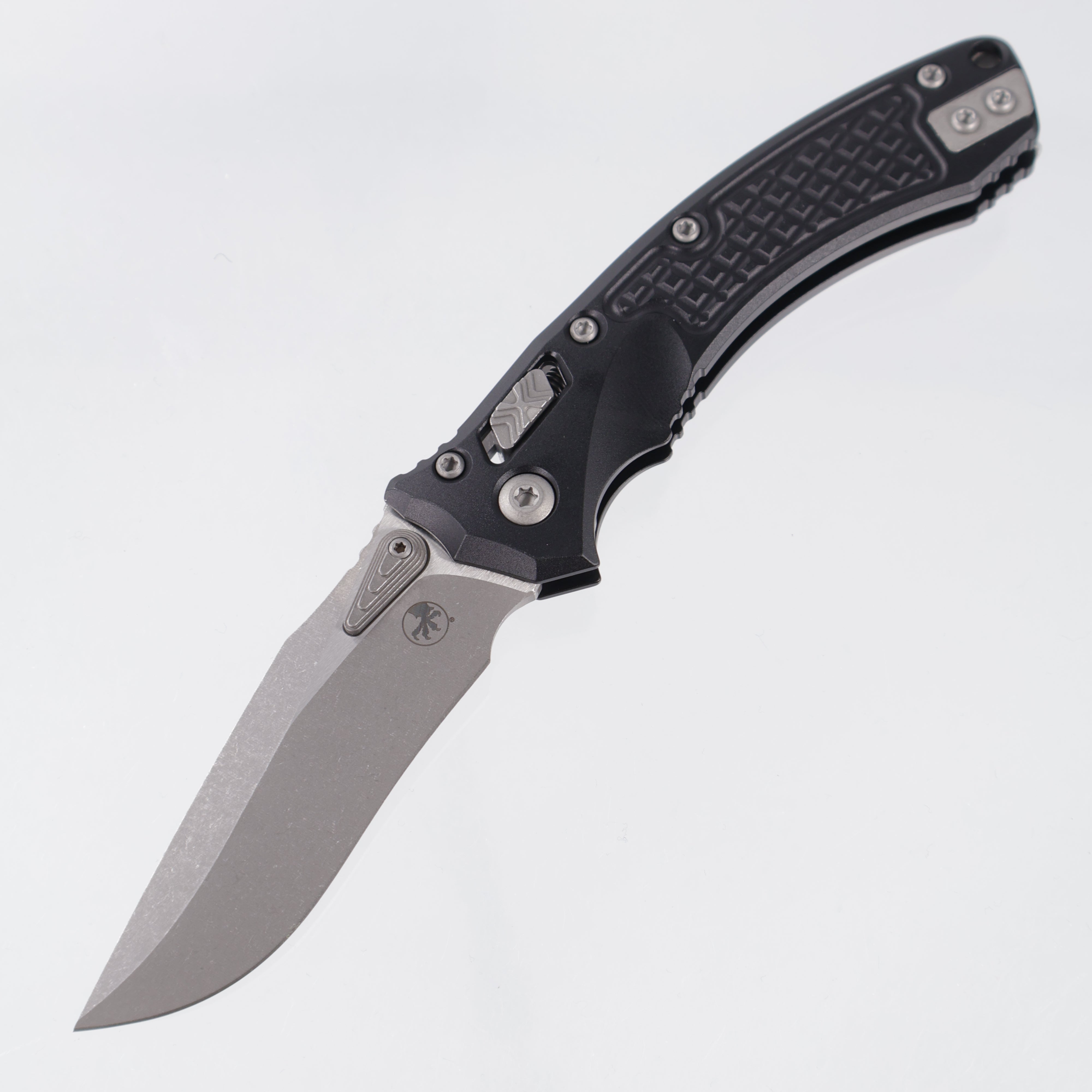 Microtech Ampbibian Mini - Black Frag Aluminum - Apocalyptic M390MK - 137MRL-10 APFR