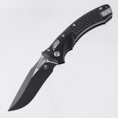 Microtech Amphibian Mini - Black Frag Aluminum - Black Standard M390MK - 137MRL-1 FR