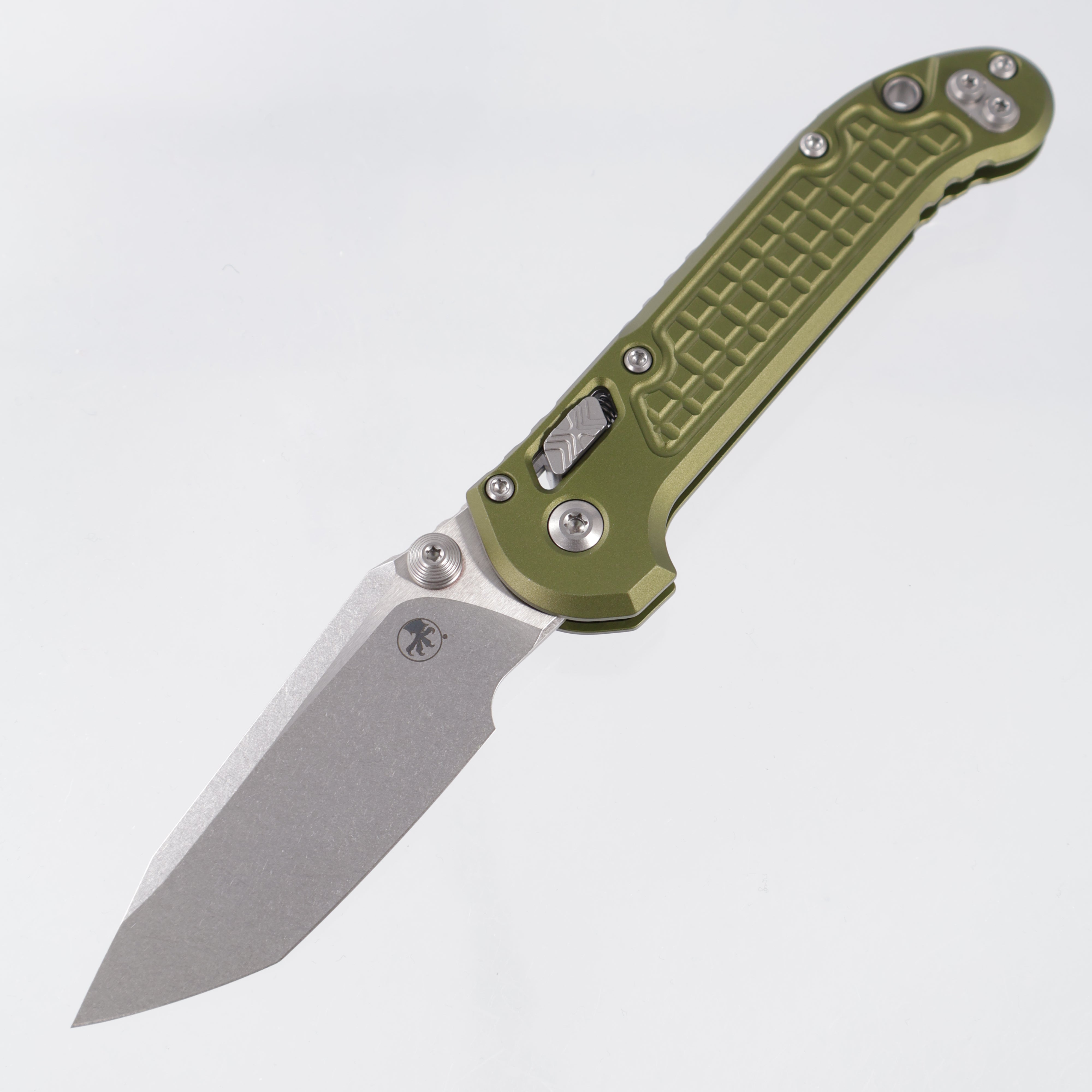Microtech LUDT Ram-Lok Tanto - OD Green Frag Aluminum - Stonewash M390MK - 11136RL-10 FROD
