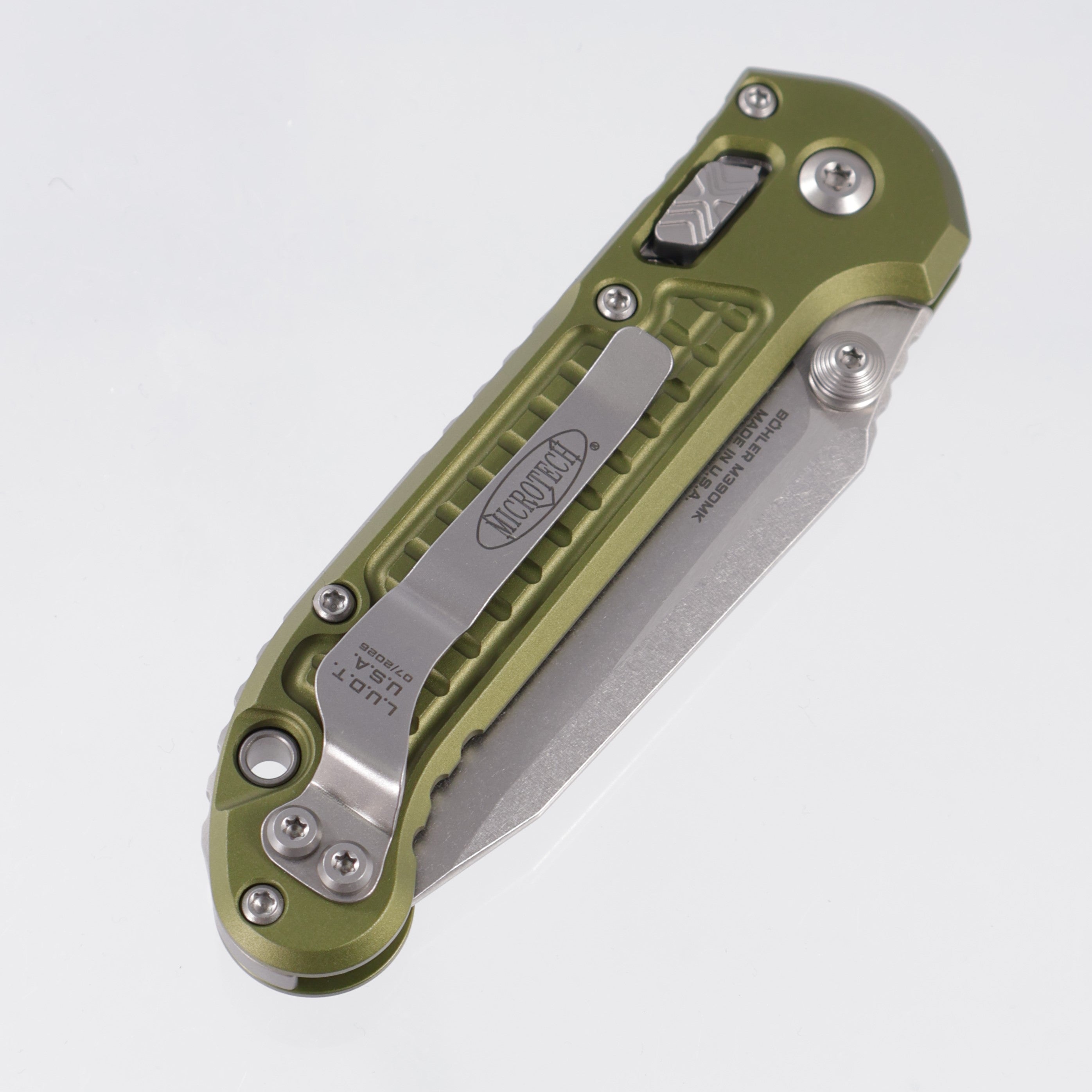 Microtech LUDT Ram-Lok Tanto - OD Green Frag Aluminum - Stonewash M390MK - 11136RL-10 FROD