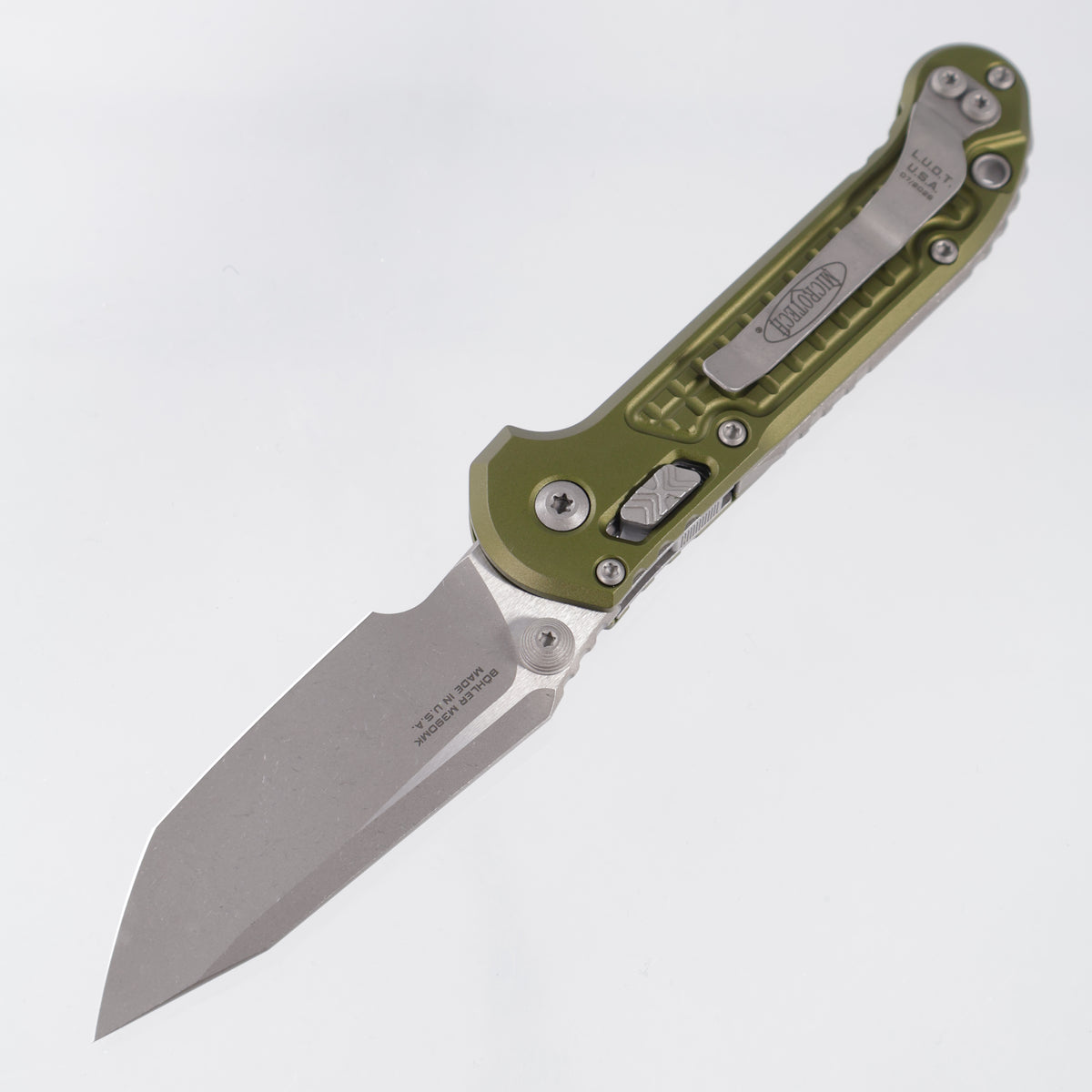 Microtech LUDT Ram-Lok Tanto - OD Green Frag Aluminum - Apocalyptic M390MK - 1136RL-10 APFROD