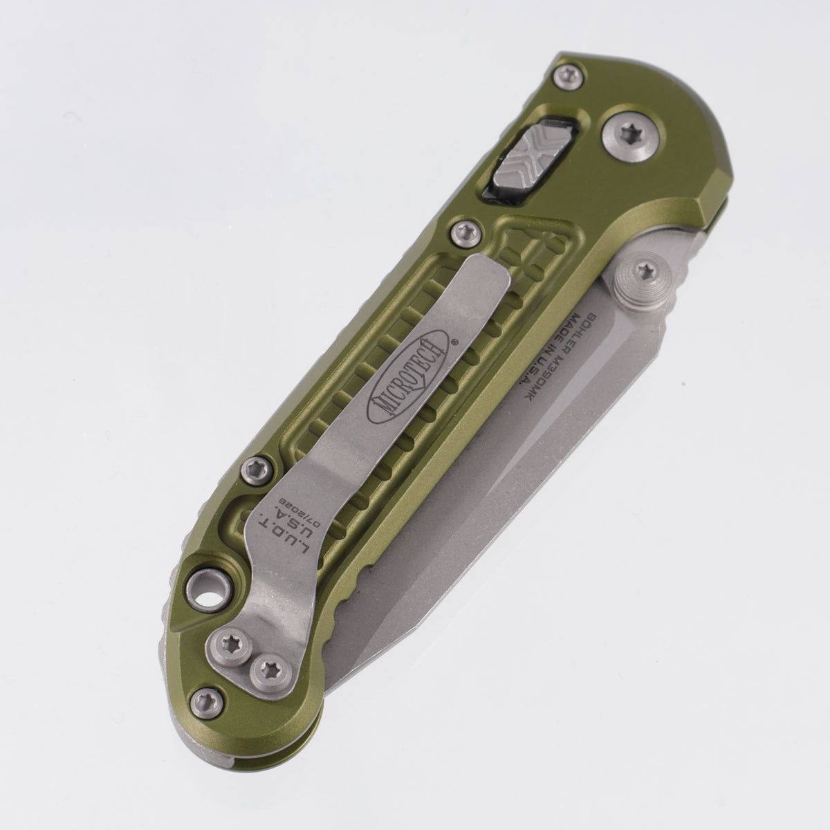Microtech LUDT Ram-Lok Tanto - OD Green Frag Aluminum - Apocalyptic M390MK - 1136RL-10 APFROD