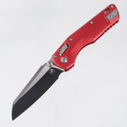 Microtech MSI Mini - Red Fluted Aluminum - Black Standard M390MK - 210M-1 FLRD