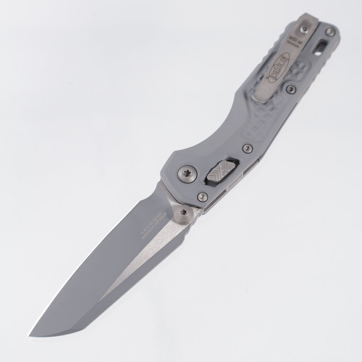 Microtech MSI Mini - Storm Cerakote Frag Aluminum - Cerakote Standard M390MK - 210M-1 FRCSM-Z13
