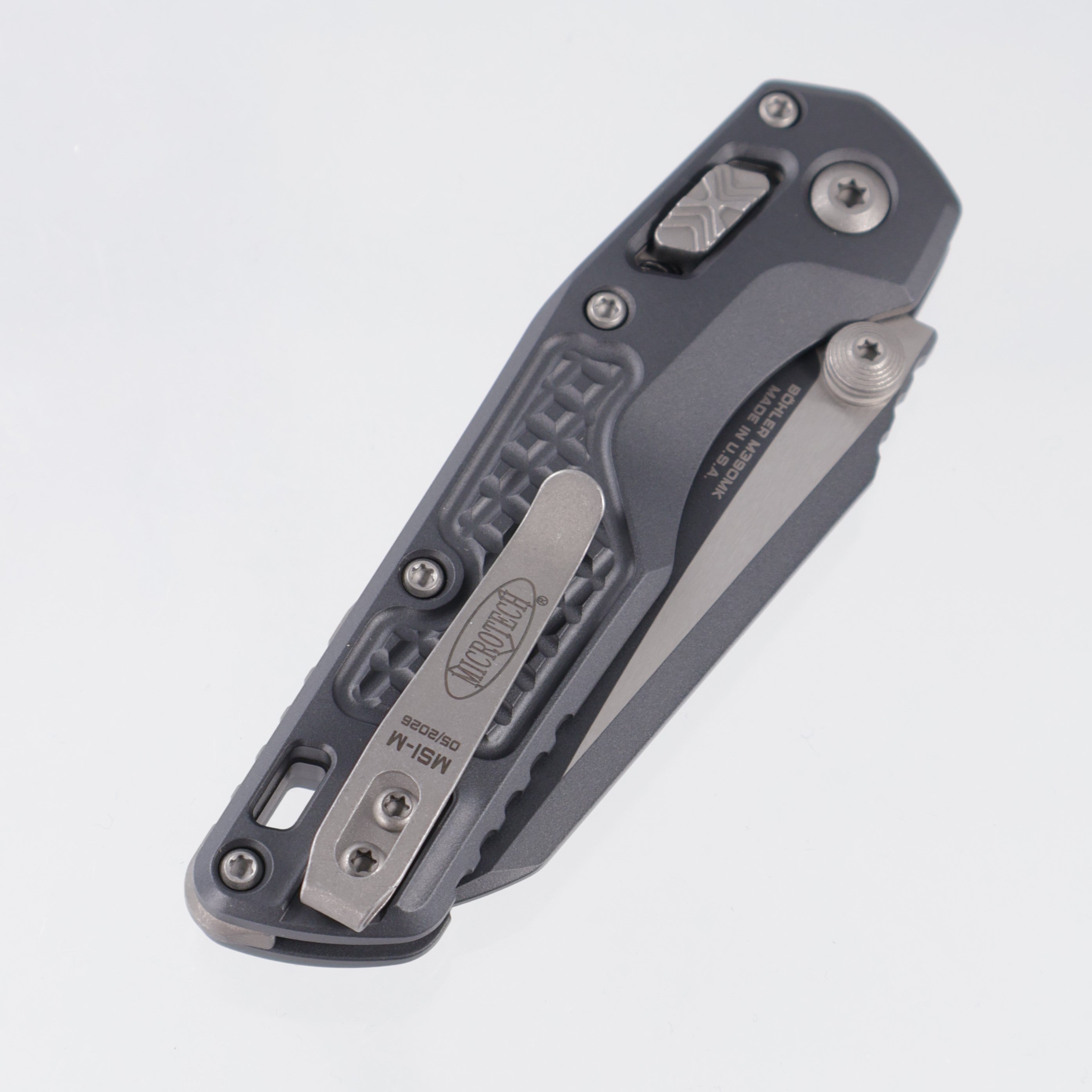 Microtech MSI Mini - Sniper Gray Aluminum - Sniper Gray Cerakote M390MK - 210M-1 FRCSG-213
