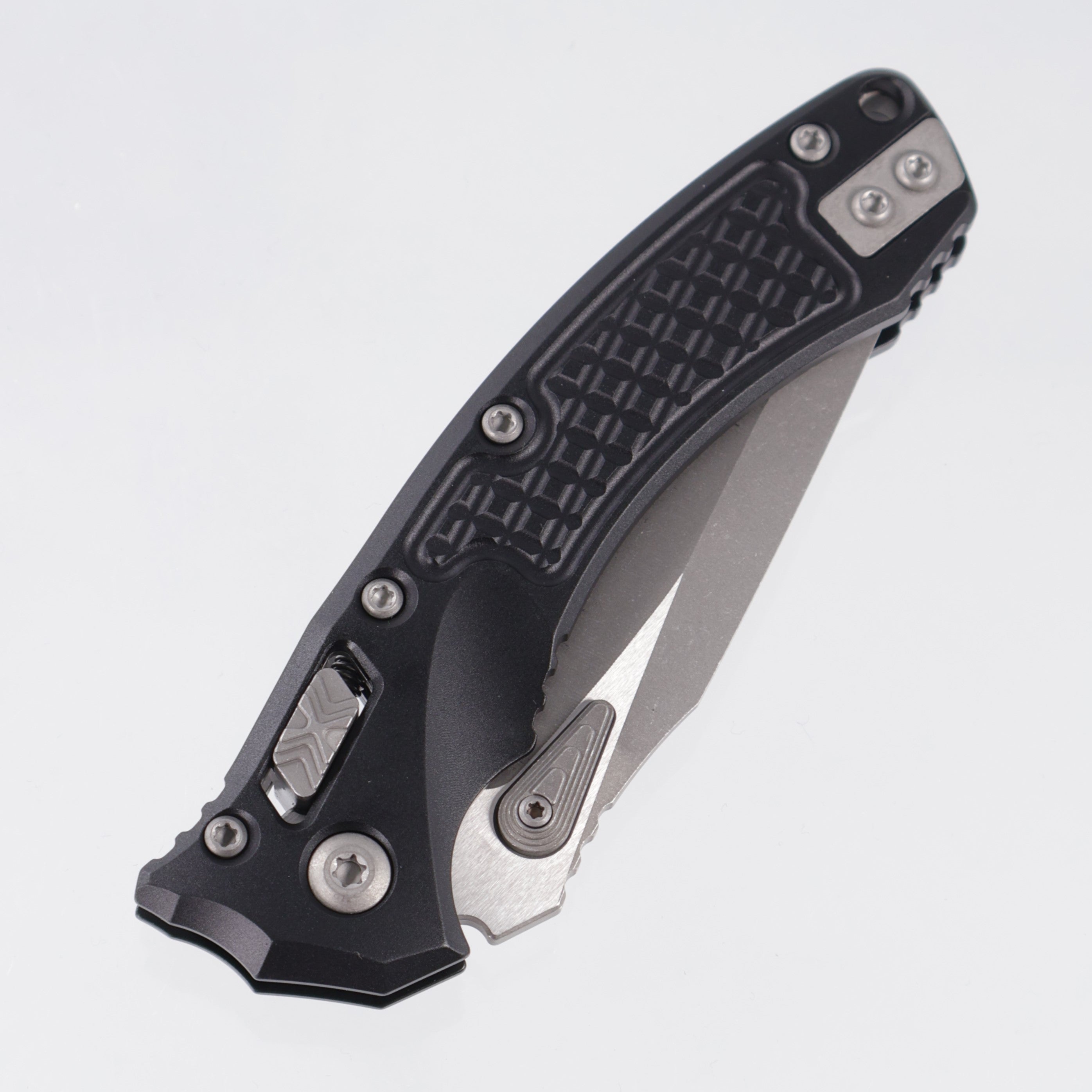 Microtech Ampbibian Mini - Black Frag Aluminum - Apocalyptic M390MK - 137MRL-10 APFR