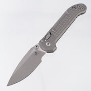 Microtech LUDT Ram-Lok Single Edge - Natural Clear Frag Aluminum - Apocalyptic M390MK - 11135RL-10 APFRNC