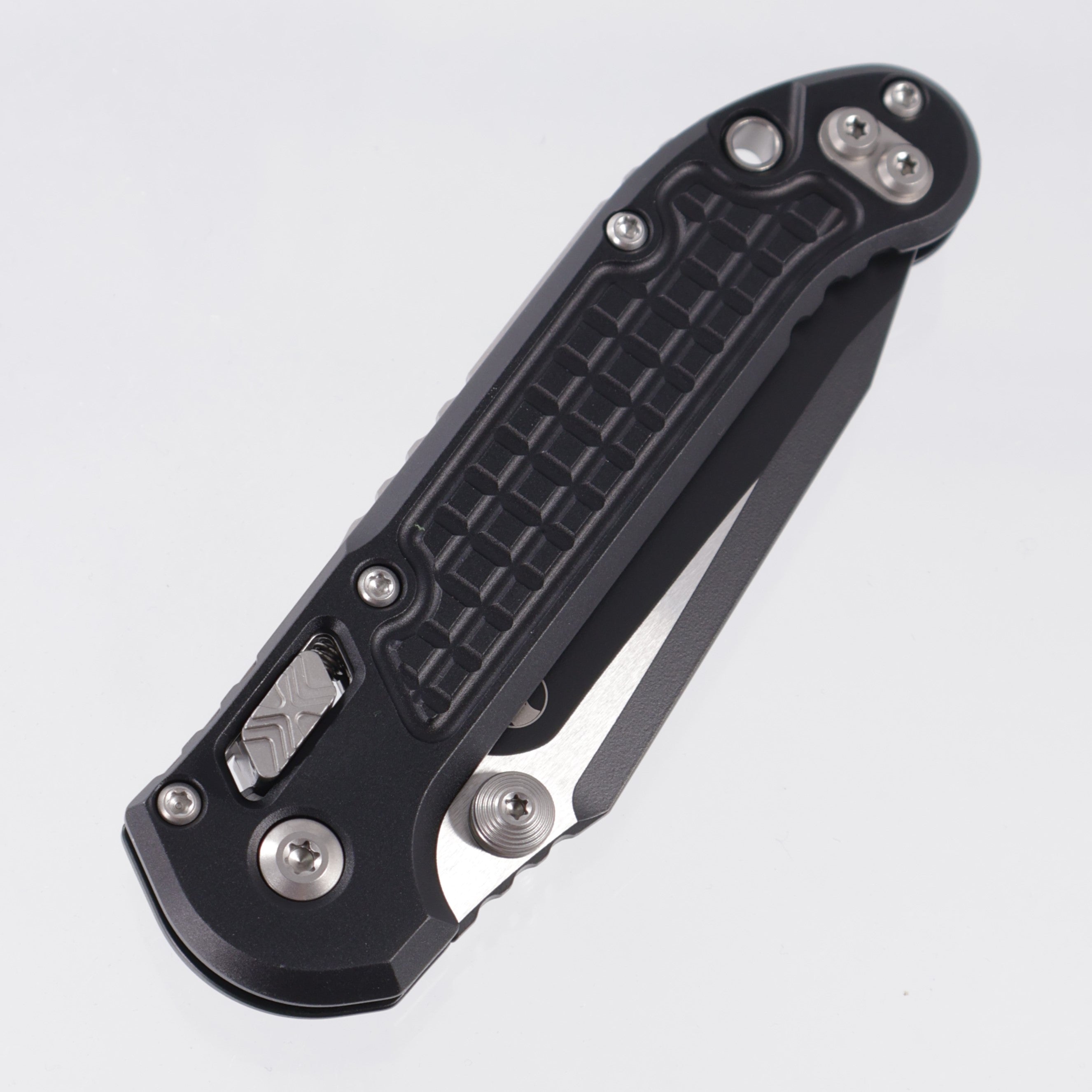 Microtech LUDT Ram-Lok Tanto - Black Frag Aluminum - Black Standard M390MK - 1136RL-1 FR
