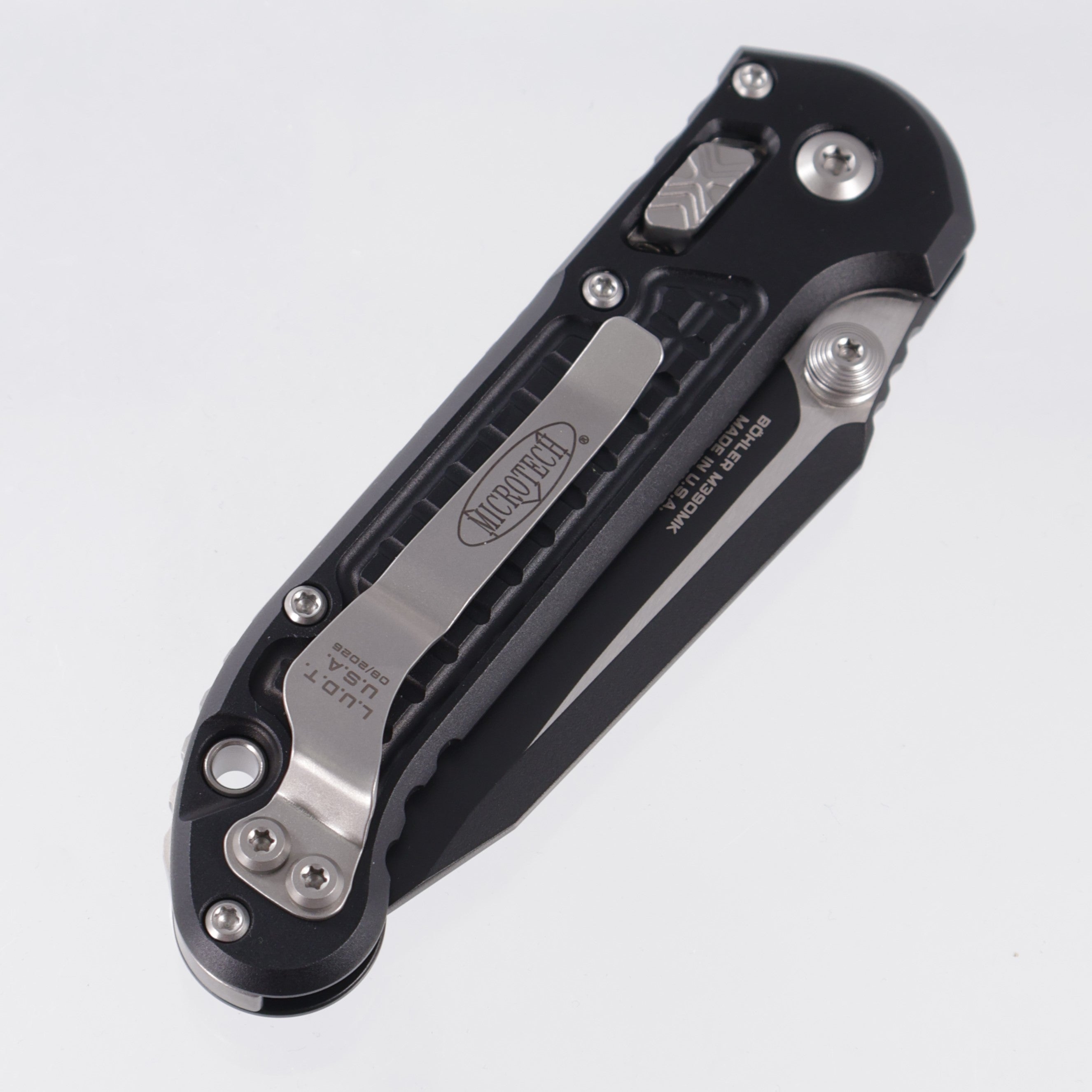 Microtech LUDT Ram-Lok Tanto - Black Frag Aluminum - Black Standard M390MK - 1136RL-1 FR