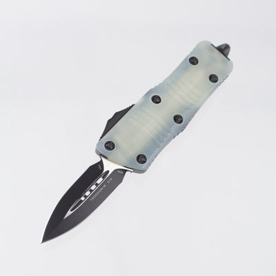 Microtech Troodon Mini Double Edge - TwoTone M390 - Jade G10 & Black Aluminum - 238-1 GTJGS