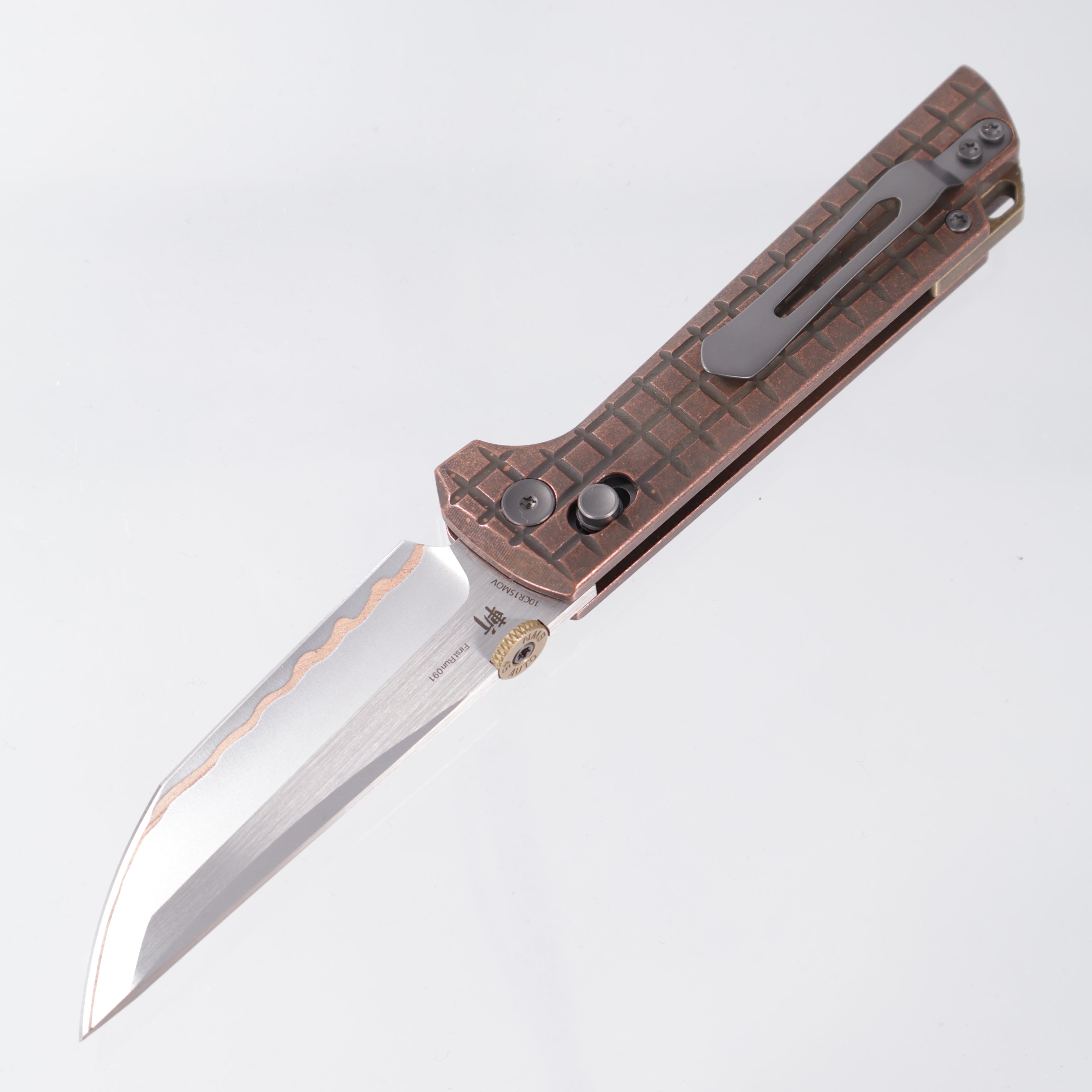 North Mountain Blade Chop 2 - CopperMai Five Layer Copper Steel - Copper Grid Handles - 2418-CU-G-5
