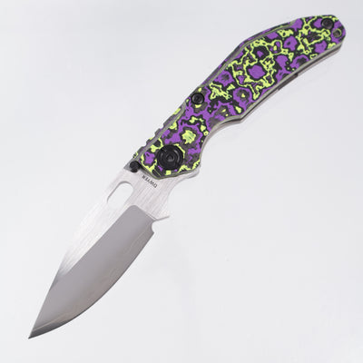 North Mountain Blade BBNM Dwyer Bowie - Purple & Yellow Joker Ceramic Carbon Fiber - SLD-Magic - 2521-PRGR