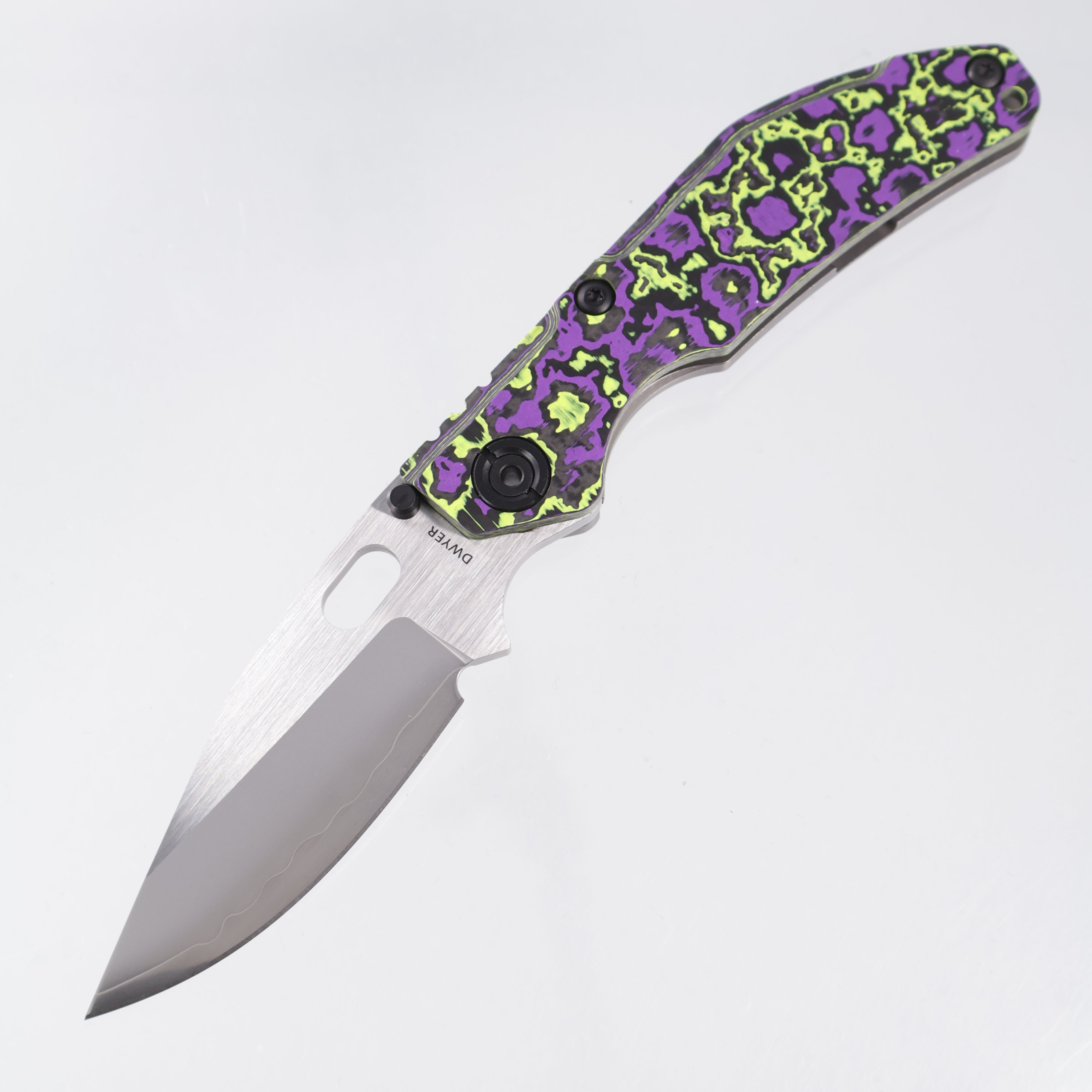 North Mountain Blade BBNM Dwyer Bowie - Purple & Yellow Joker Ceramic Carbon Fiber - SLD-Magic - 2521-PRGR