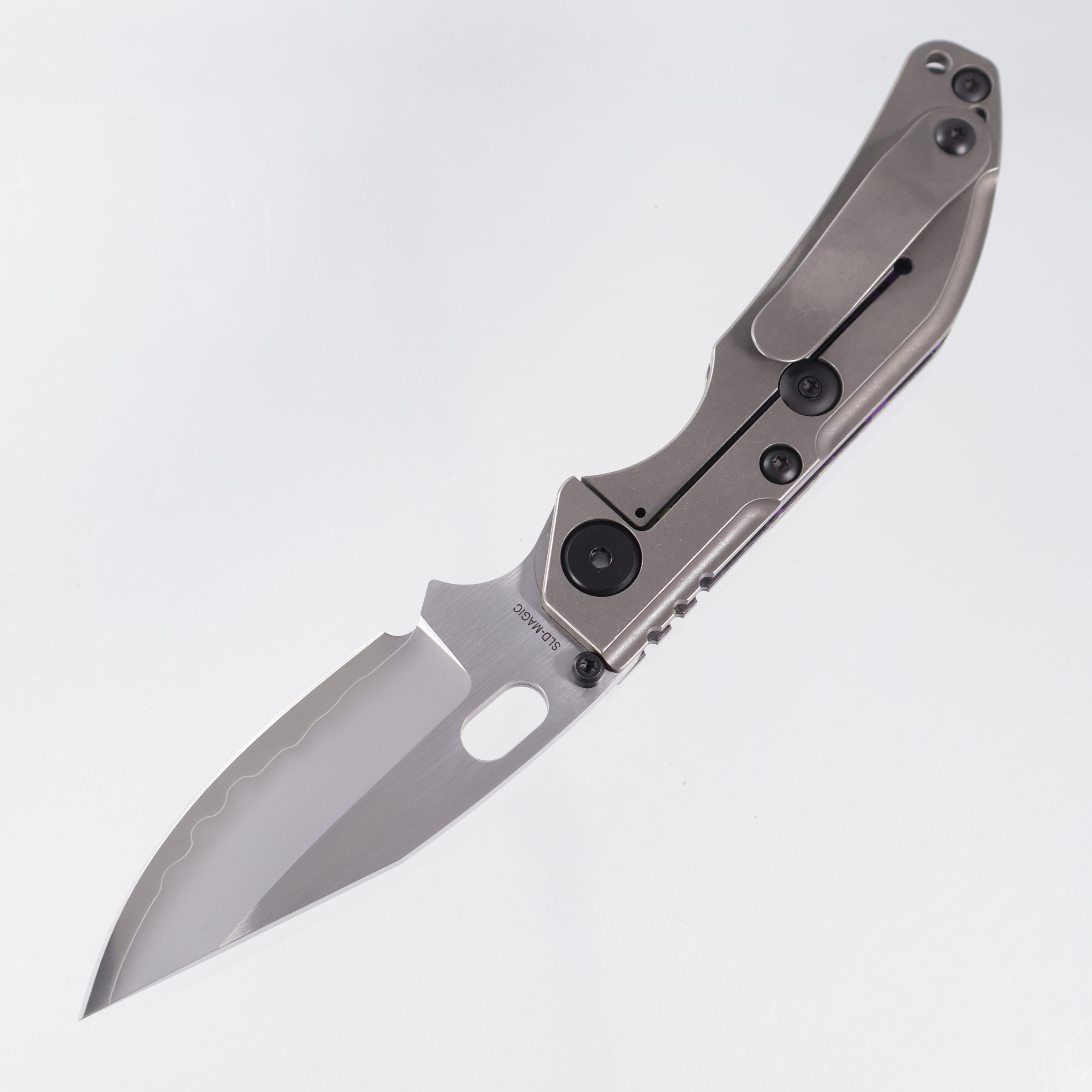 North Mountain Blade BBNM Dwyer Bowie - Purple & Yellow Joker Ceramic Carbon Fiber - SLD-Magic - 2521-PRGR