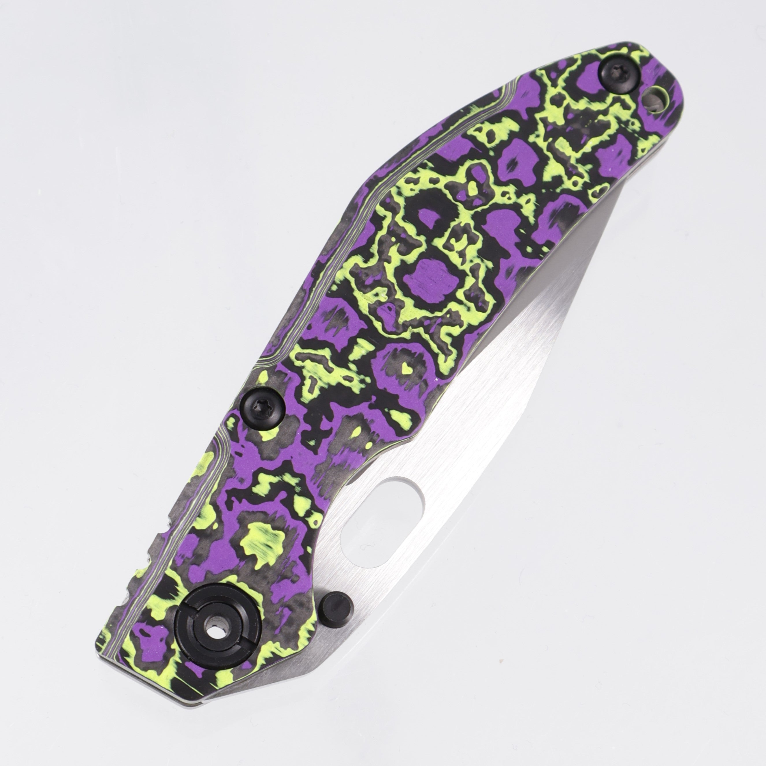North Mountain Blade BBNM Dwyer Bowie - Purple & Yellow Joker Ceramic Carbon Fiber - SLD-Magic - 2521-PRGR