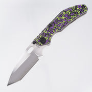 North Mountain Blade BBNM Dwyer Tanto - Purple & Yellow Joker Ceramic Carbon Fiber - SLD-Magic - 2522-PRGR