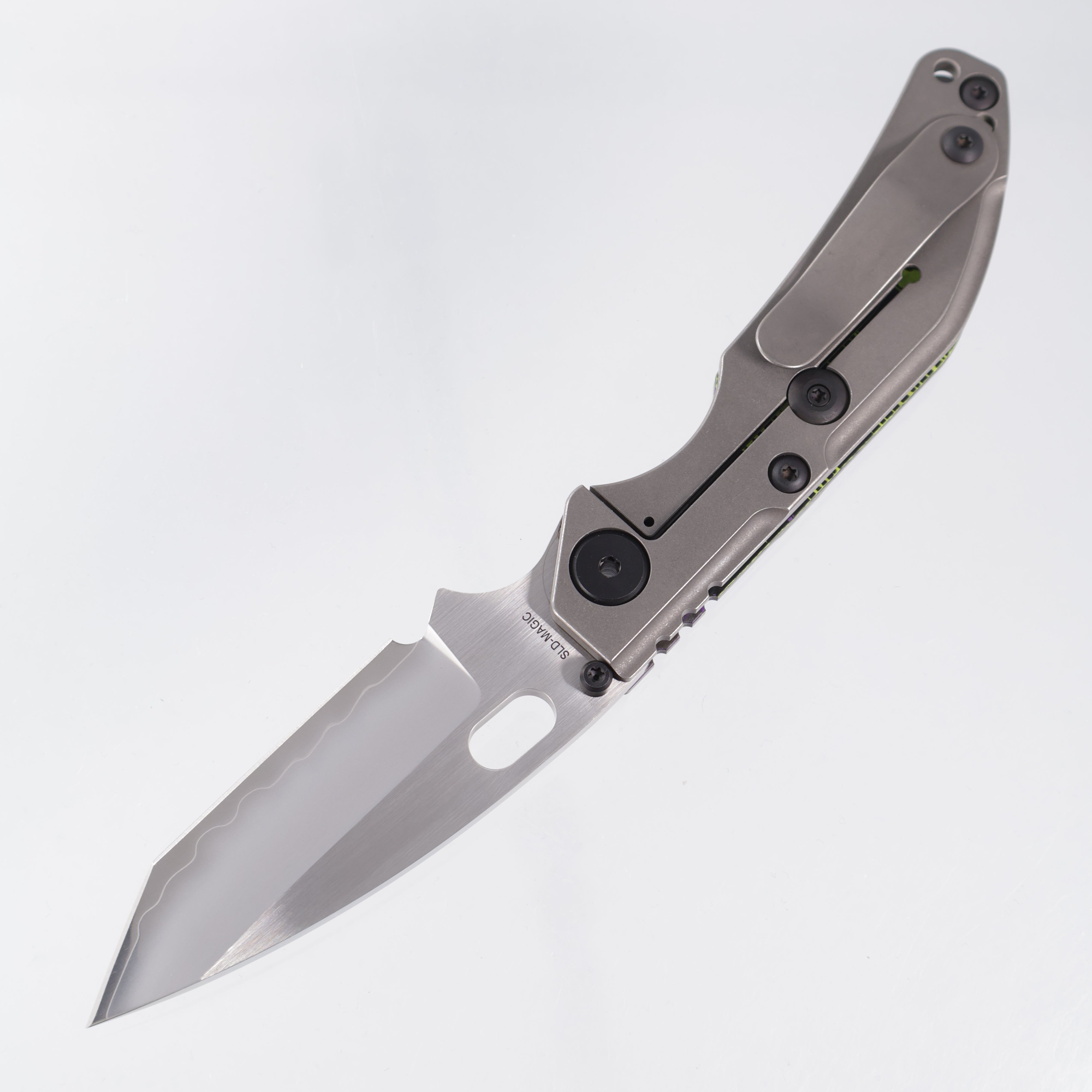 North Mountain Blade BBNM Dwyer Tanto - Purple & Yellow Joker Ceramic Carbon Fiber - SLD-Magic - 2522-PRGR