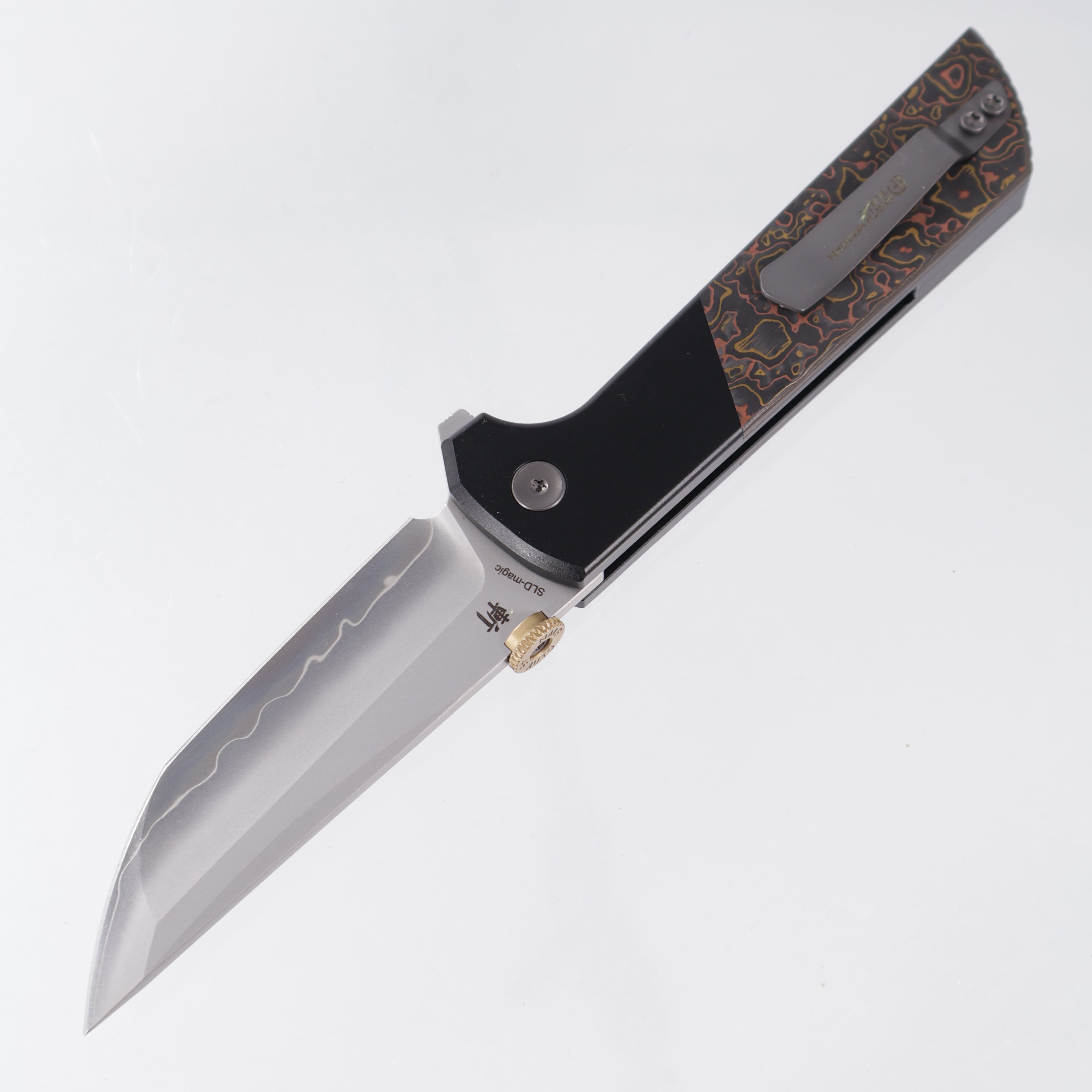 North Mountain Blade Chop 2 - Black Aluminum w/ Copper & Brass Ceramic Carbon Fiber - SLD-Magic - 2407-CUCF