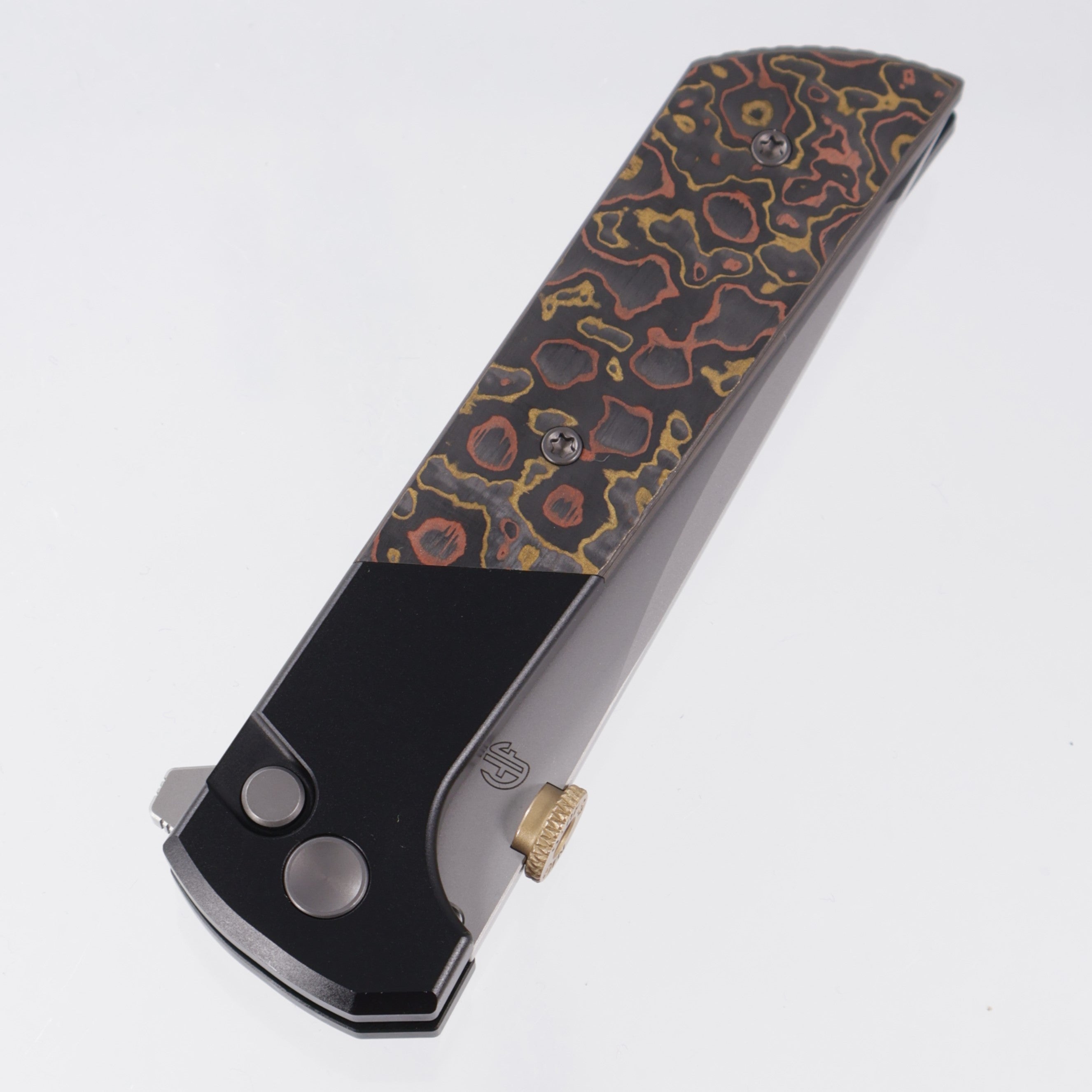 North Mountain Blade Chop 2 - Black Aluminum w/ Copper & Brass Ceramic Carbon Fiber - SLD-Magic - 2407-CUCF