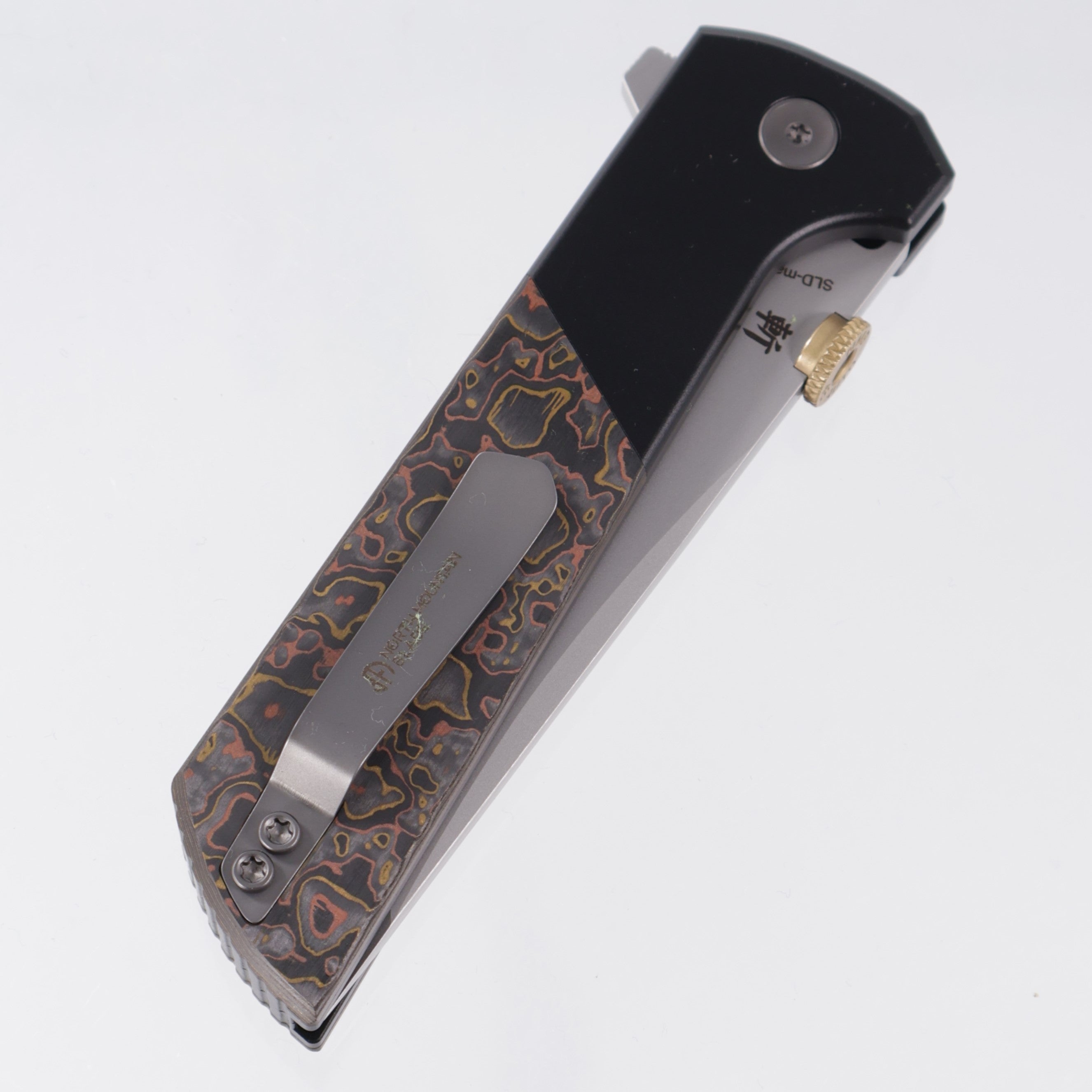 North Mountain Blade Chop 2 - Black Aluminum w/ Copper & Brass Ceramic Carbon Fiber - SLD-Magic - 2407-CUCF