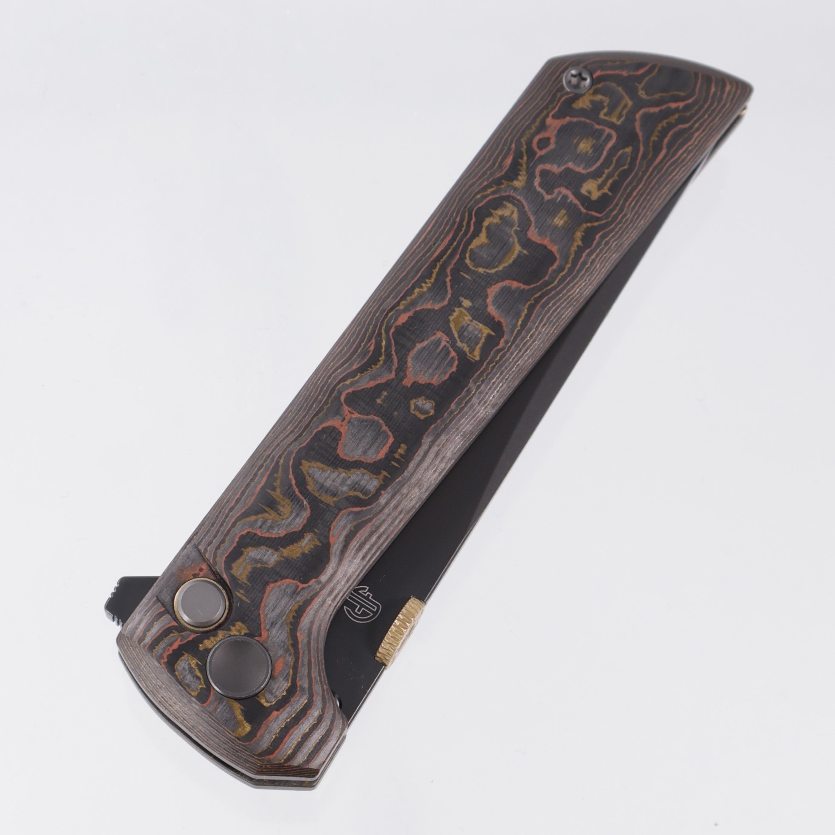 North Mountain Blade Chop 2 - Copper & Brass Ceramic Carbon Fiber - DLC SLD-Magic - 2406-CUCF-DLC