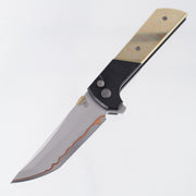 North Mountain Blade Chop 2 - Black Aluminum w/ Copper Damascus Overlays - 5 Layer Steel w/ Copper Interlay - 2407-CUDM-5
