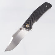 North Mountain Blade Jellyfish Gen 4 - Twill Carbon Fiber Scales - Hand Rubbed Satin M390 - 2408-BKCF