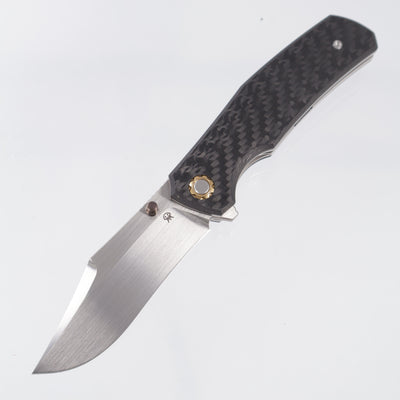 North Mountain Blade Jellyfish Gen 4 - Twill Carbon Fiber Scales - Hand Rubbed Satin M390 - 2408-BKCF