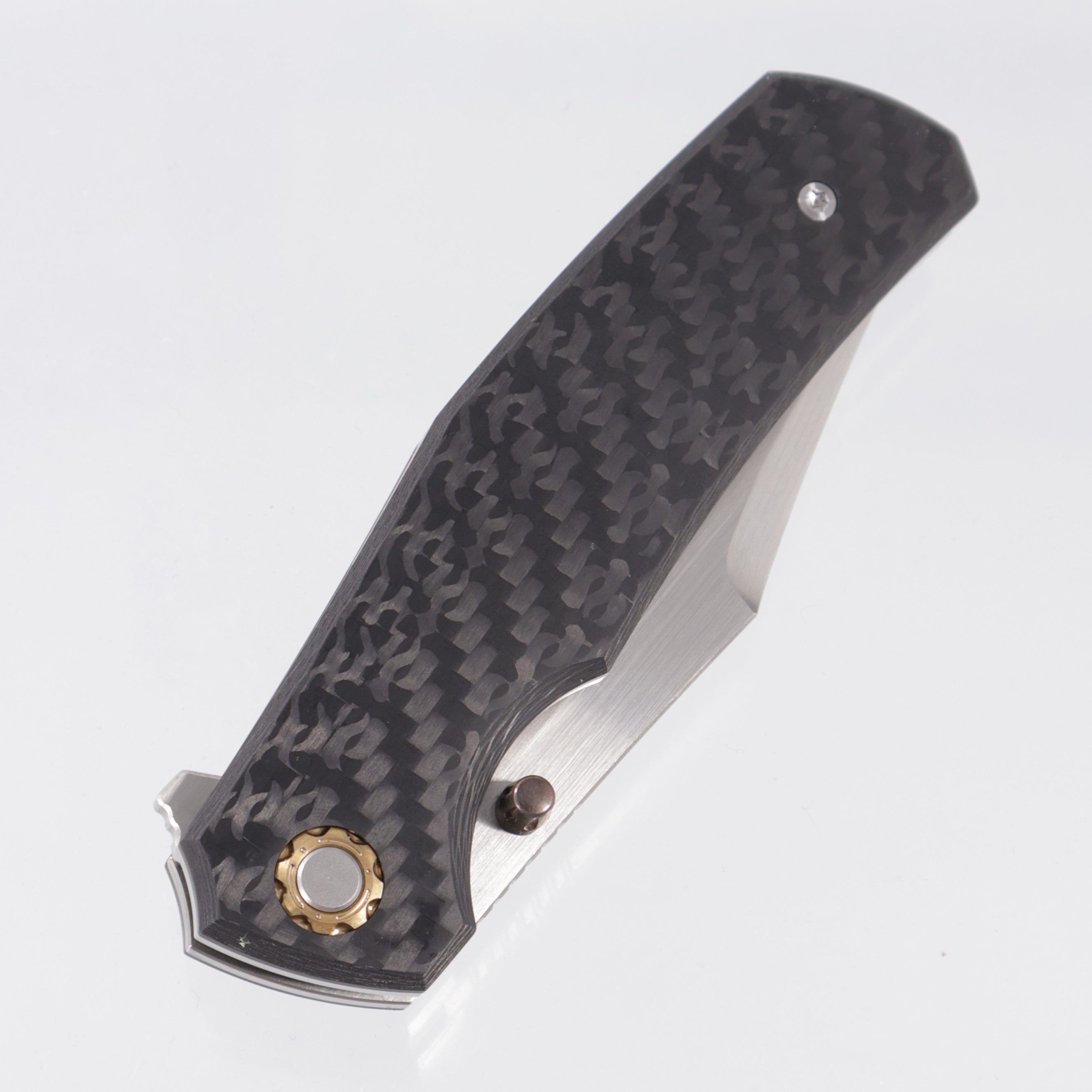 North Mountain Blade Jellyfish Gen 4 - Twill Carbon Fiber Scales - Hand Rubbed Satin M390 - 2408-BKCF