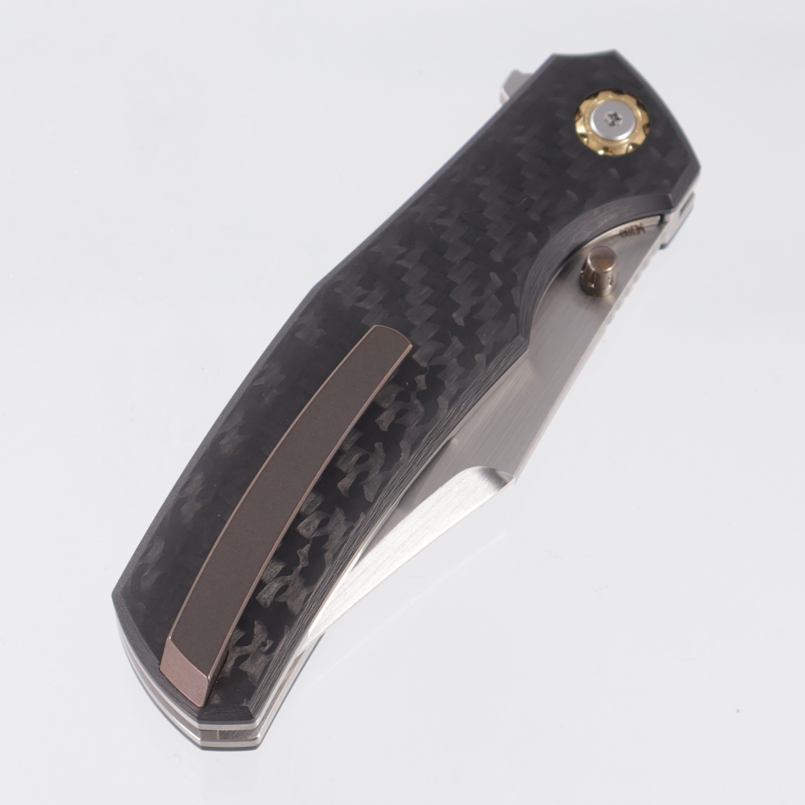 North Mountain Blade Jellyfish Gen 4 - Twill Carbon Fiber Scales - Hand Rubbed Satin M390 - 2408-BKCF