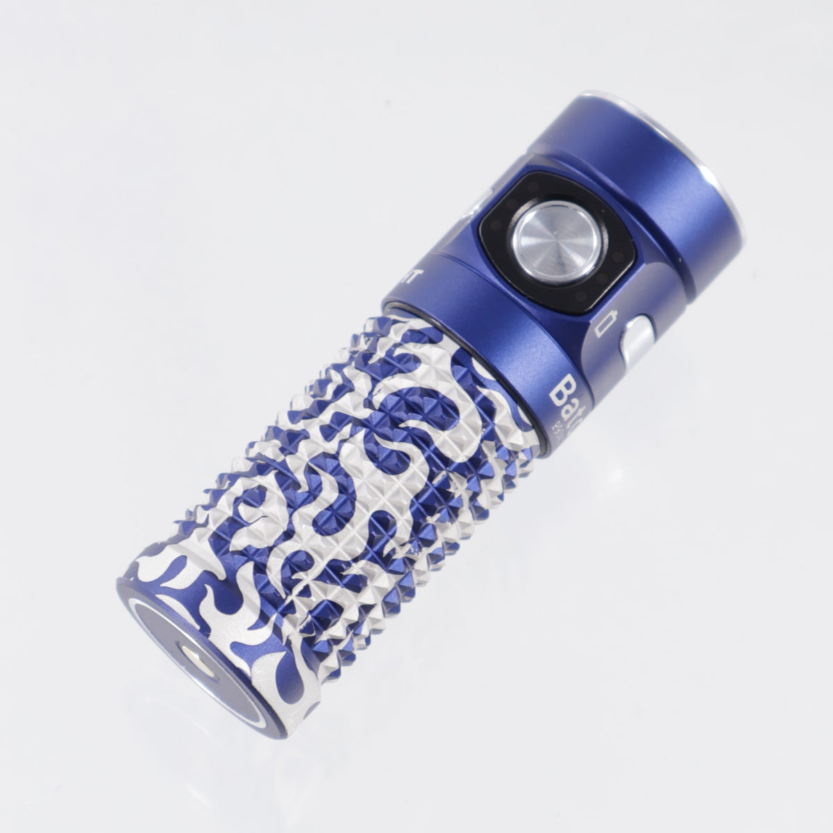Olight Baton 4 - Phantom Blue Aluminum w/ Silver Accents  - 1300 Lumen Max
